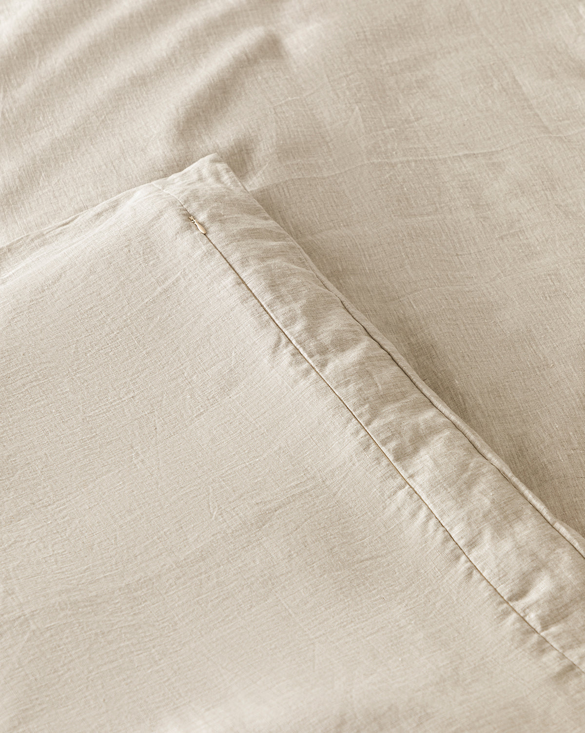 McGee & Co - Penelope Beige Linen Duvet Cover