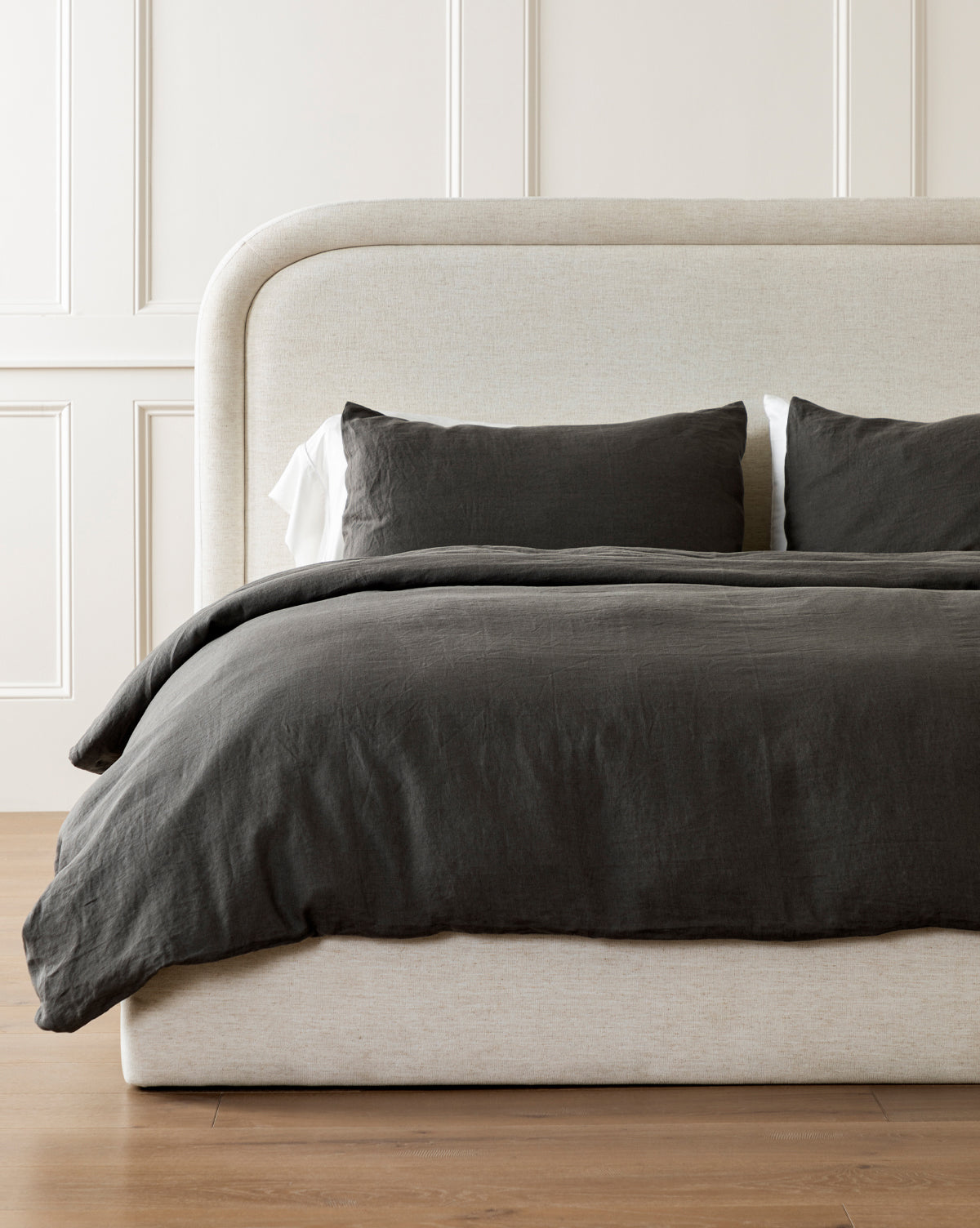 McGee & Co - Penelope Gray Linen Duvet Cover