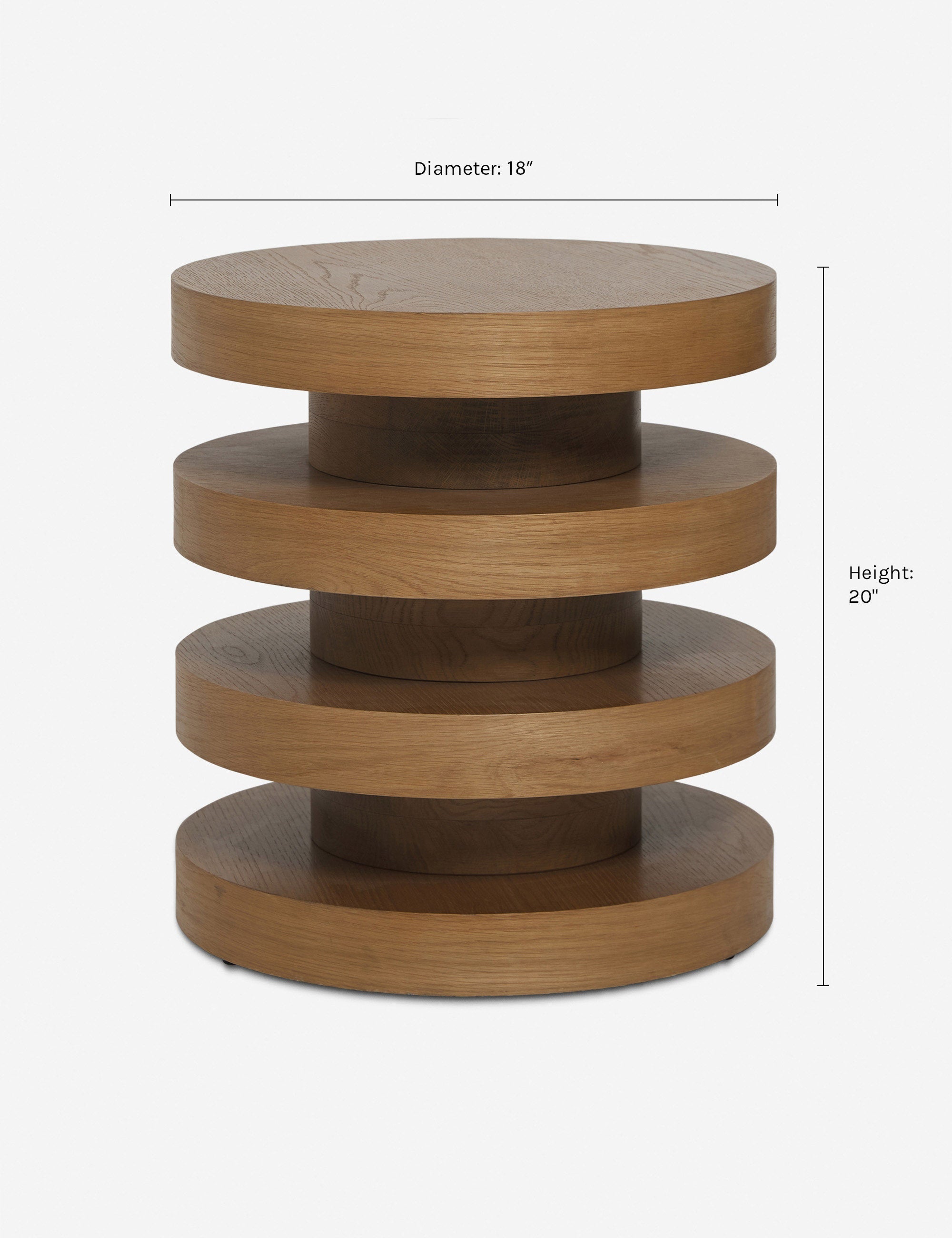 Lulu and Georgia - Pentwater Round Side Table by Sarah Sherman Samuel