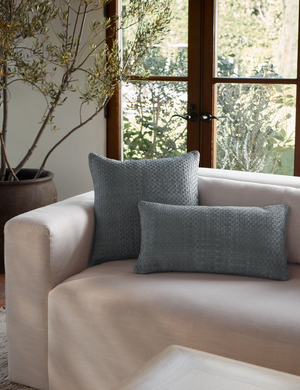 Lulu and Georgia - Victor Leather Pillow