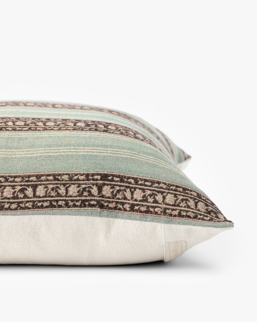 McGee & Co - Porter Block Print Linen Pillow Cover