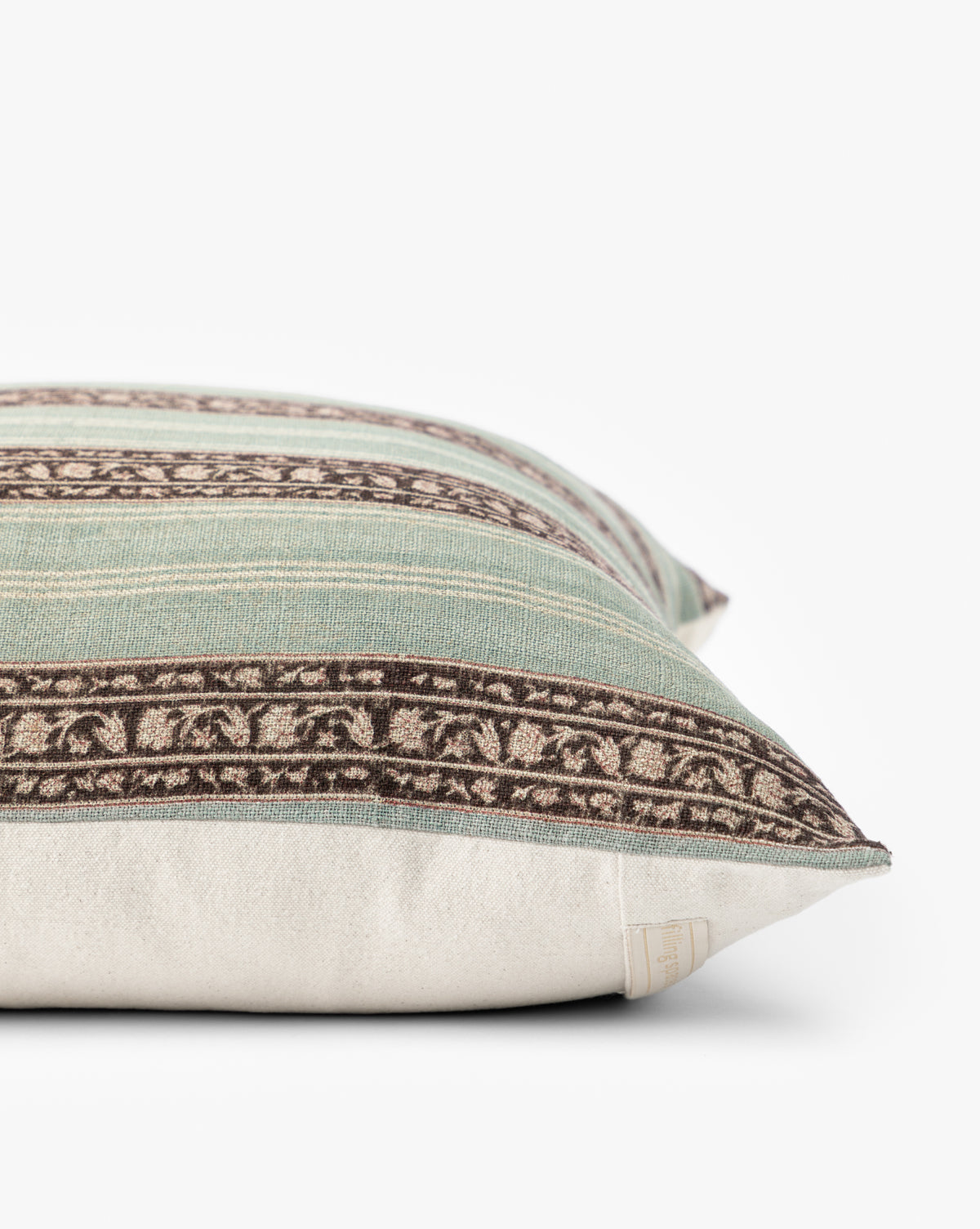 McGee & Co - Porter Block Print Linen Pillow Cover
