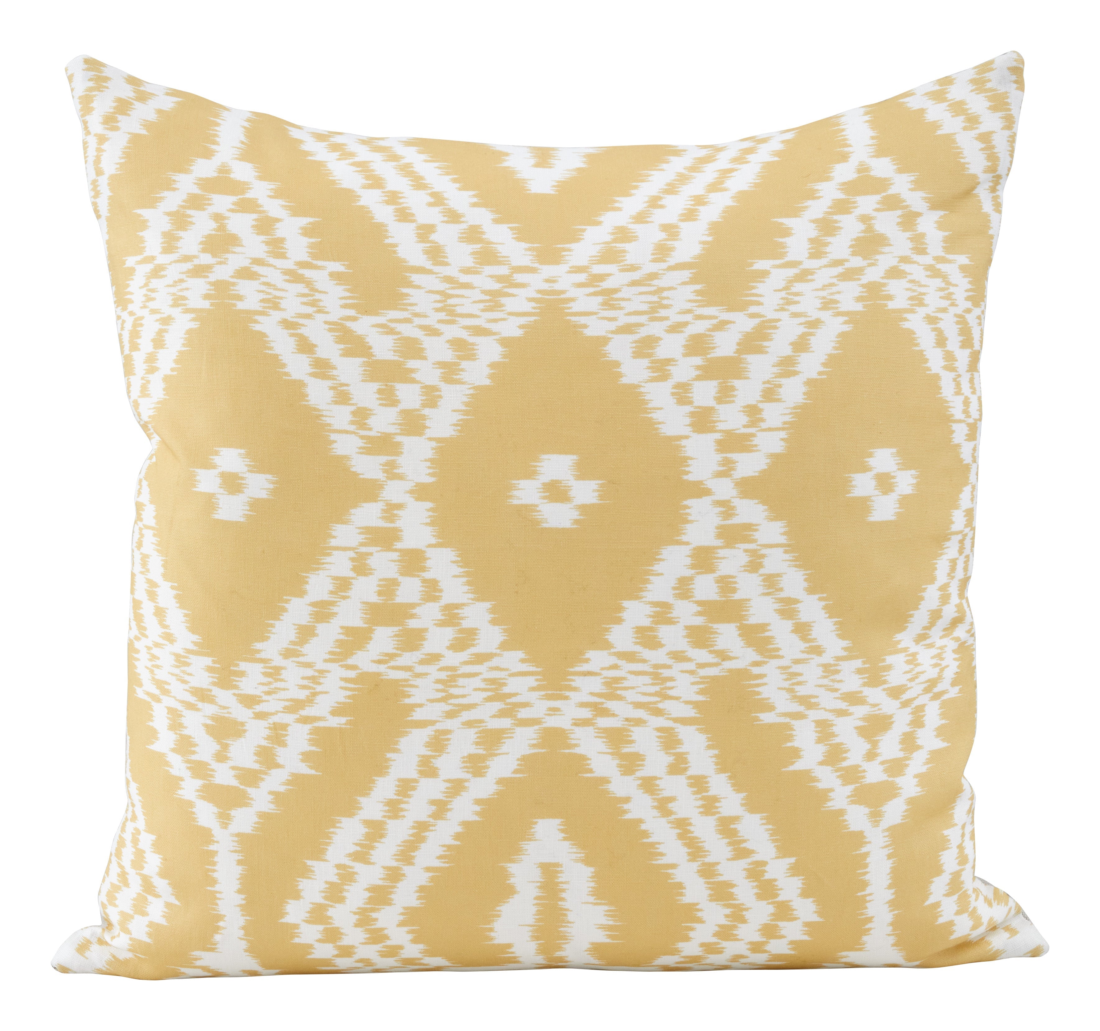 Jayson Home - Schumacher Asaka Ikat Yellow Pillows