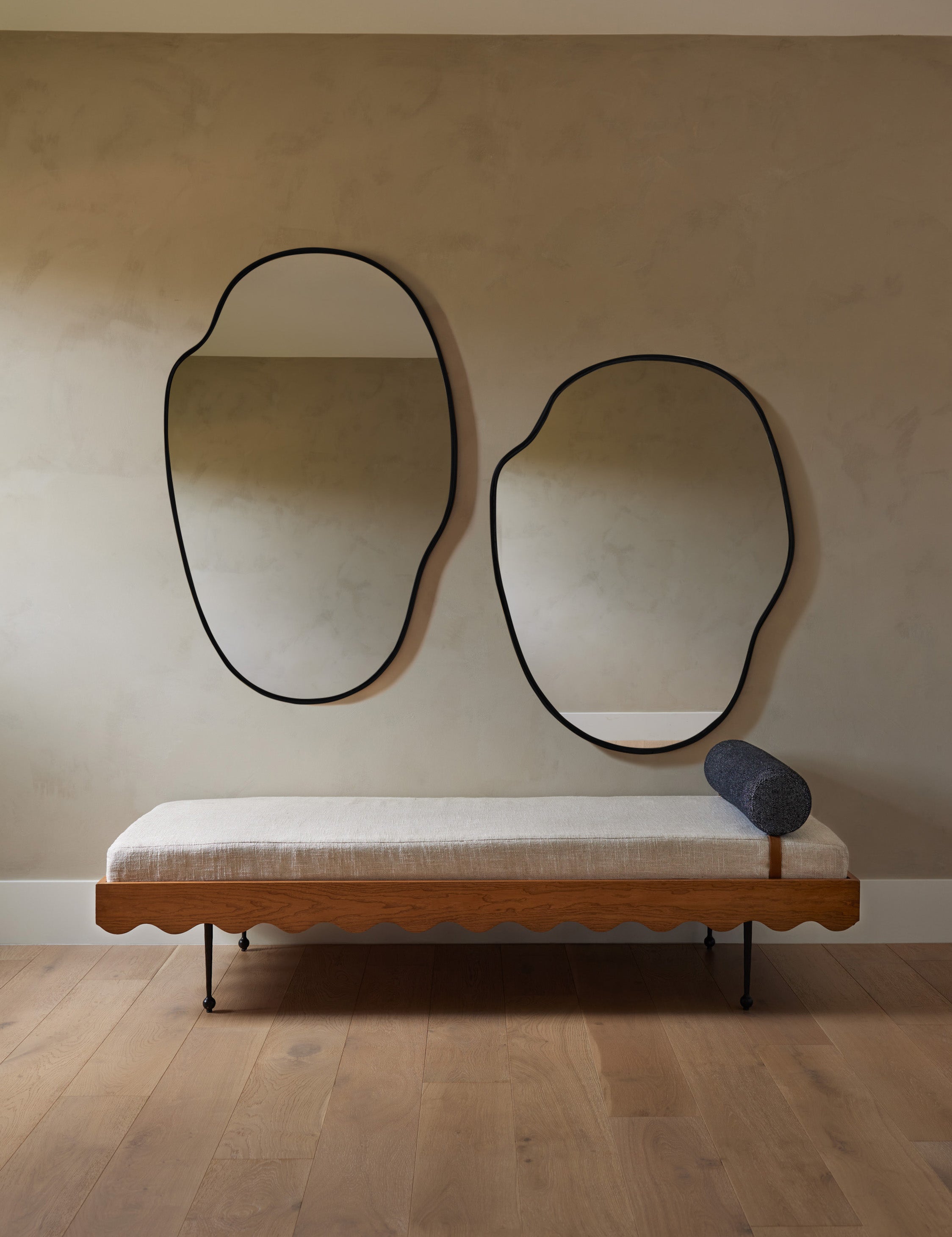 Lulu and Georgia - Open Box: Puddle Mirror, Black, Large by Sarah Sherman Samuel