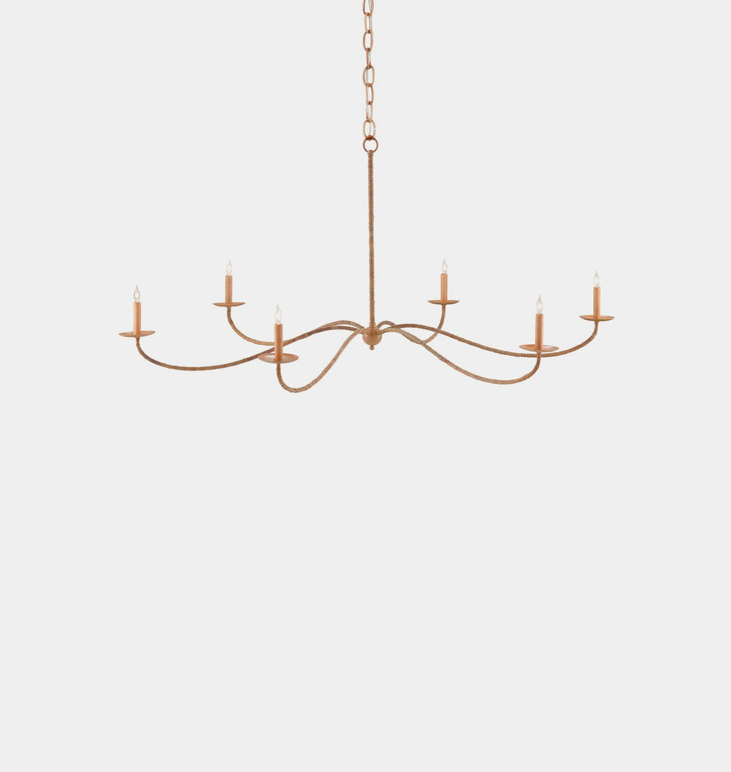 Amber Interiors - Pulpo Rattan Chandelier