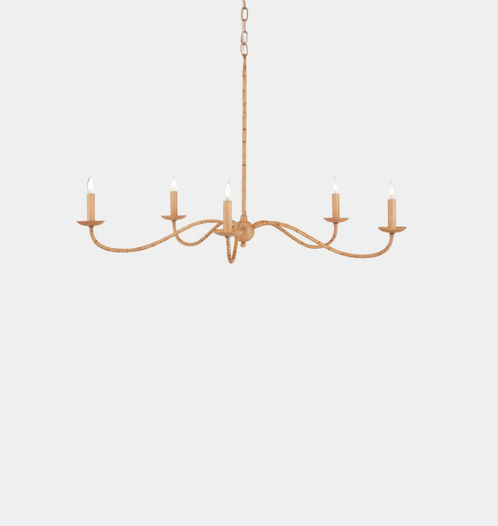 Amber Interiors - Pulpo Rattan Chandelier