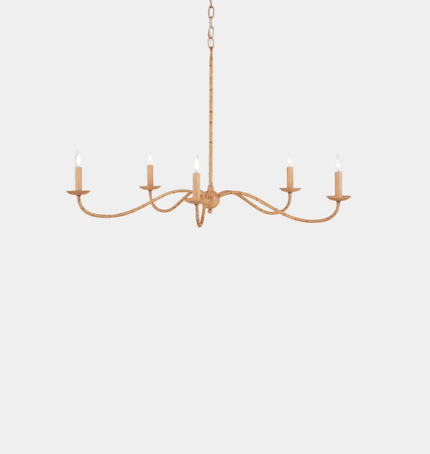 Amber Interiors - Pulpo Rattan Chandelier