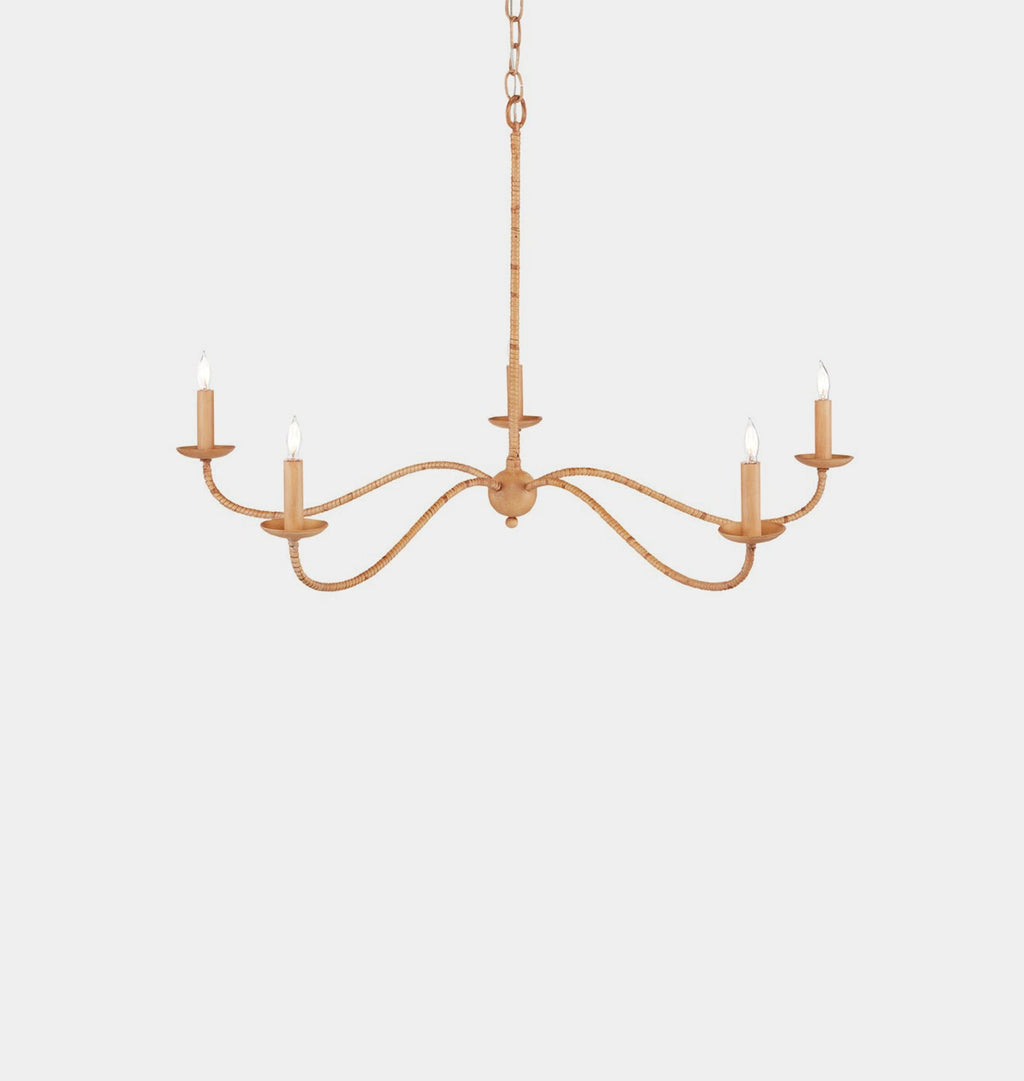 Amber Interiors - Pulpo Rattan Chandelier