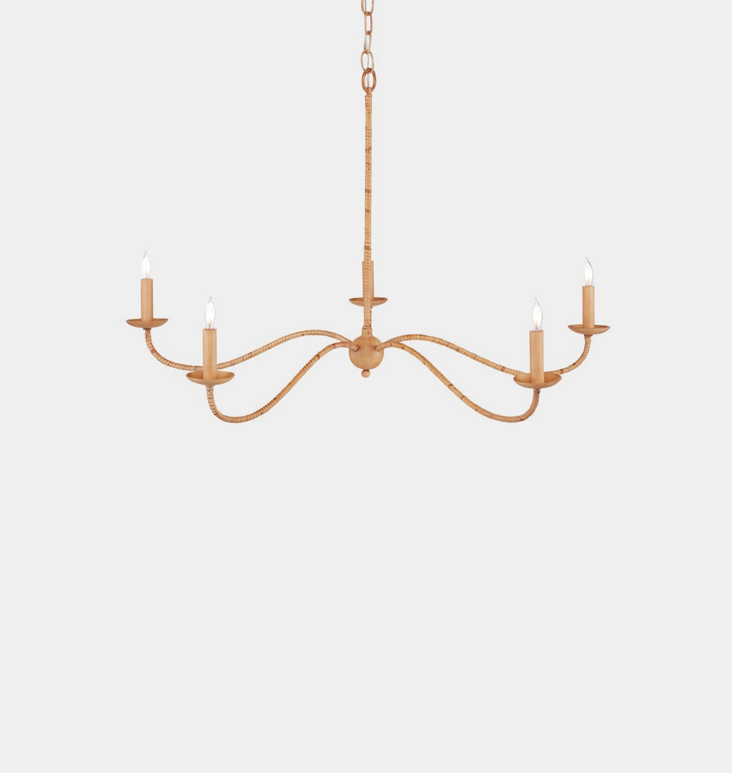 Amber Interiors - Pulpo Rattan Chandelier