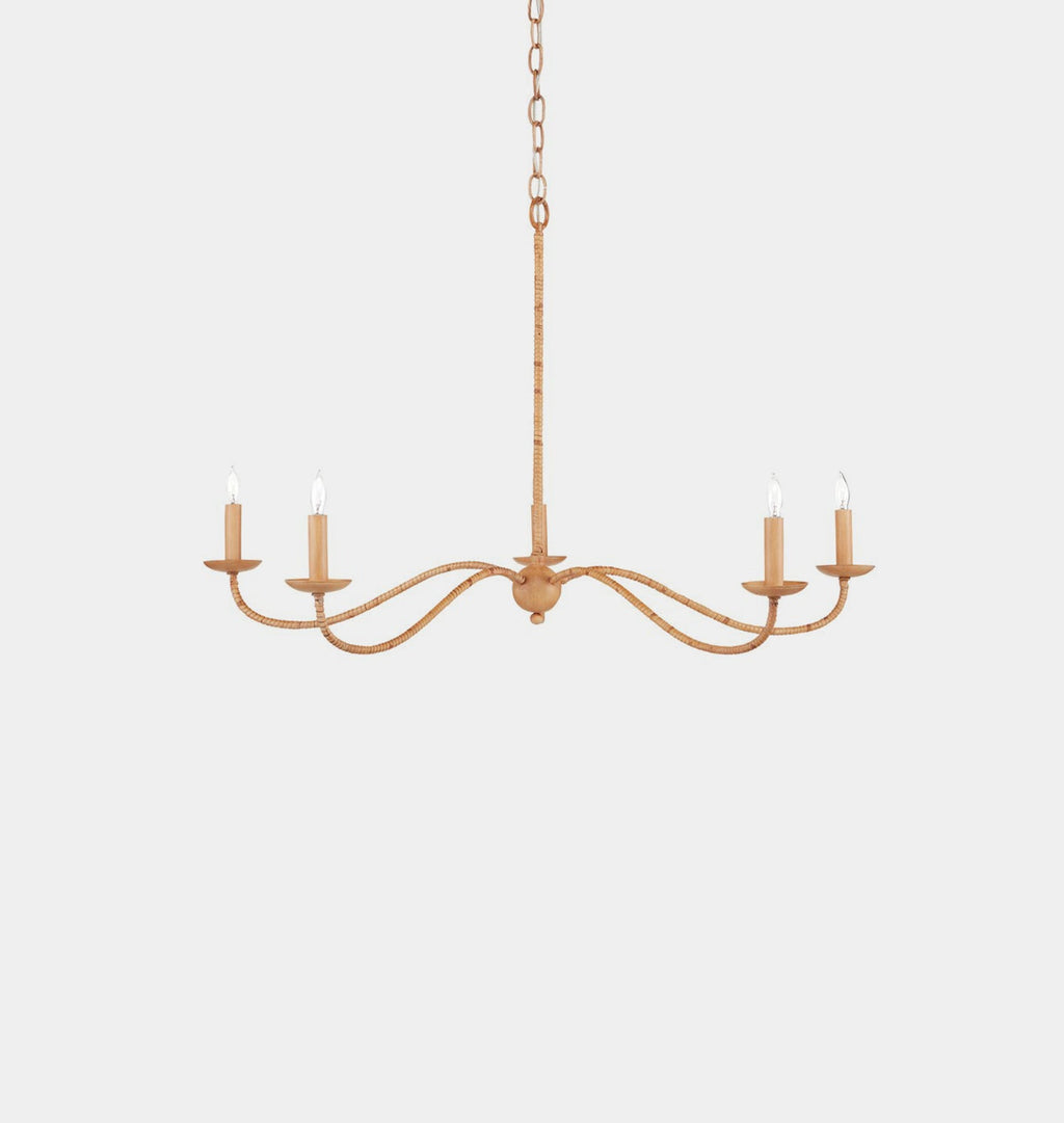 Amber Interiors - Pulpo Rattan Chandelier