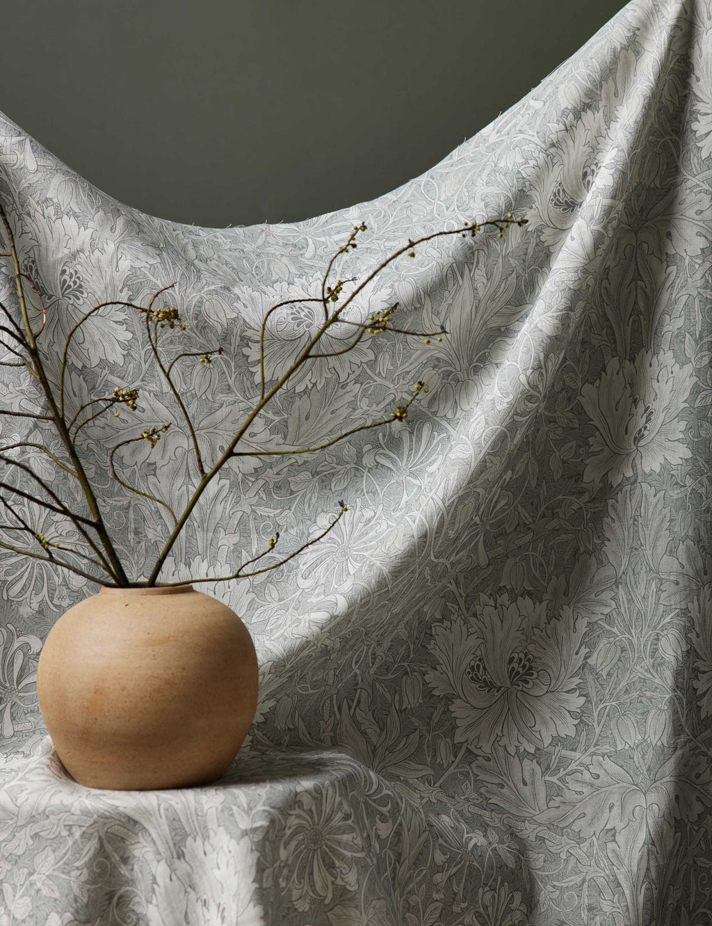 Lulu and Georgia - Pure Honeysuckle and Tulip Linen Blend Fabric by Morris & Co.