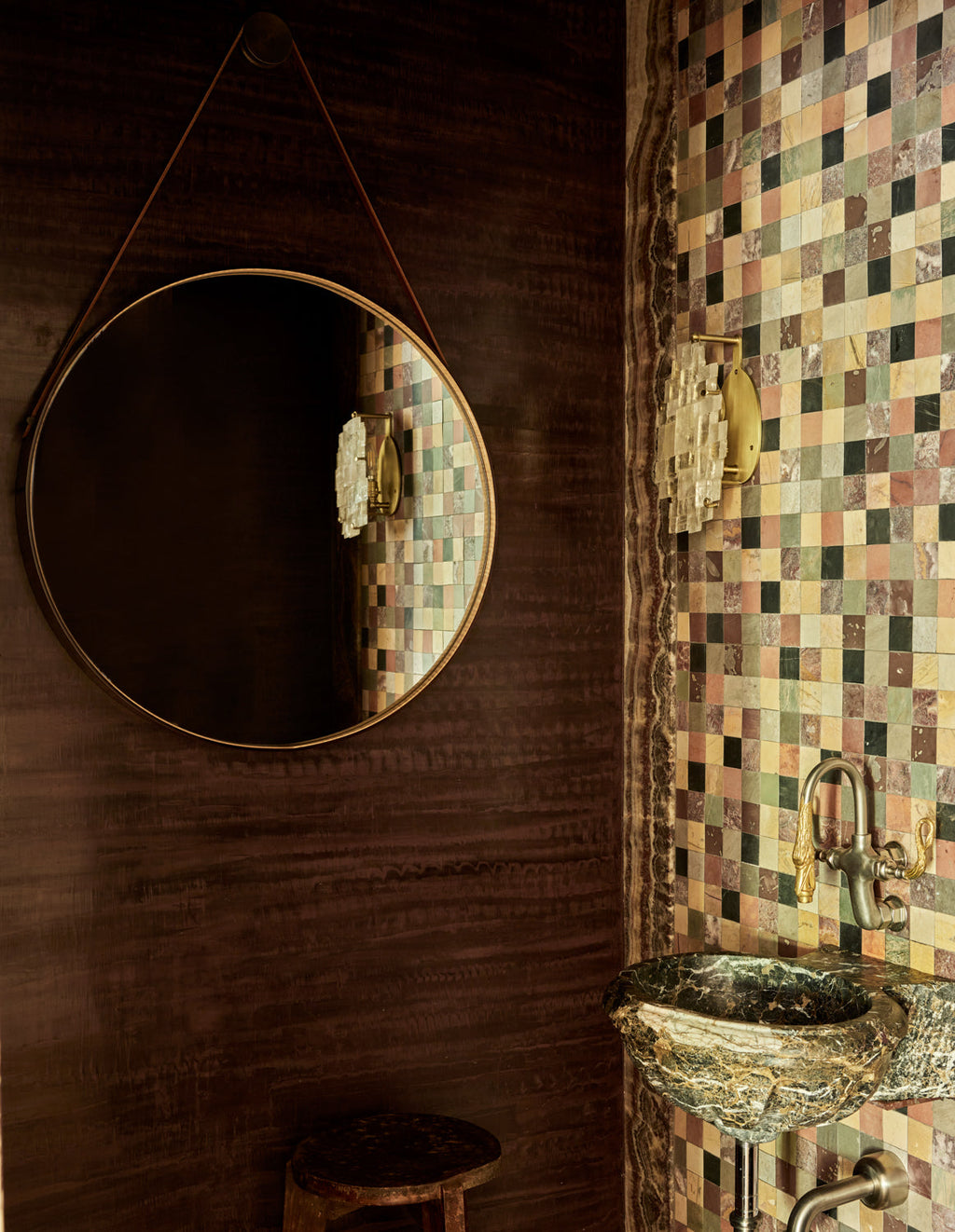 RTO Lighting - MONROE ICELANDIC SPAR SCONCE
