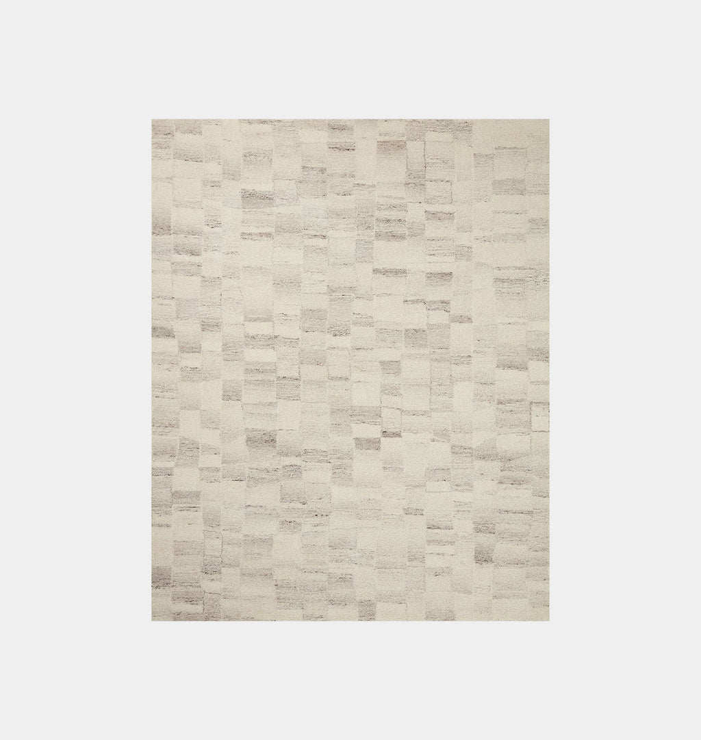 Amber Interiors - Rocky ROC - 01 Ivory / Silver Area Rug