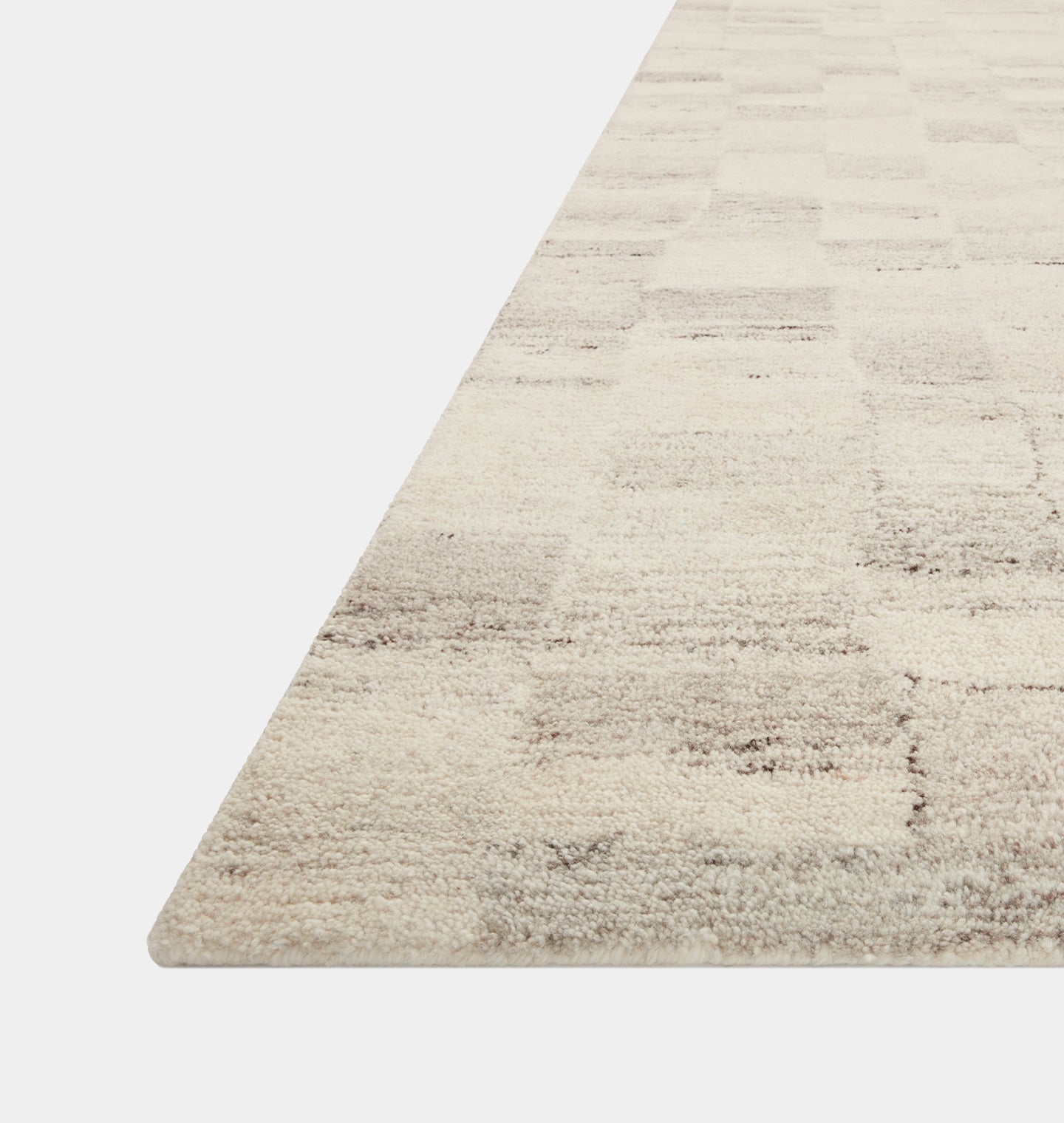 Amber Interiors - Rocky ROC - 01 Ivory / Silver Area Rug