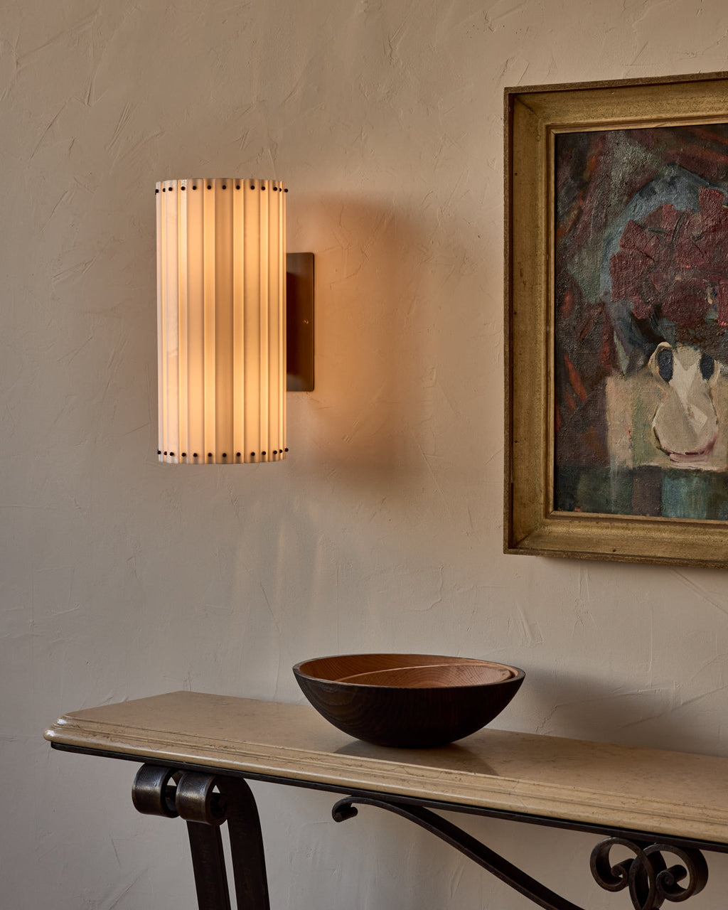 RTO Lighting - ADELE MILK GLASS ARC SCONCE