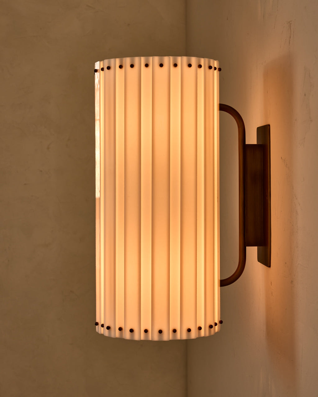 RTO Lighting - ADELE MILK GLASS ARC SCONCE