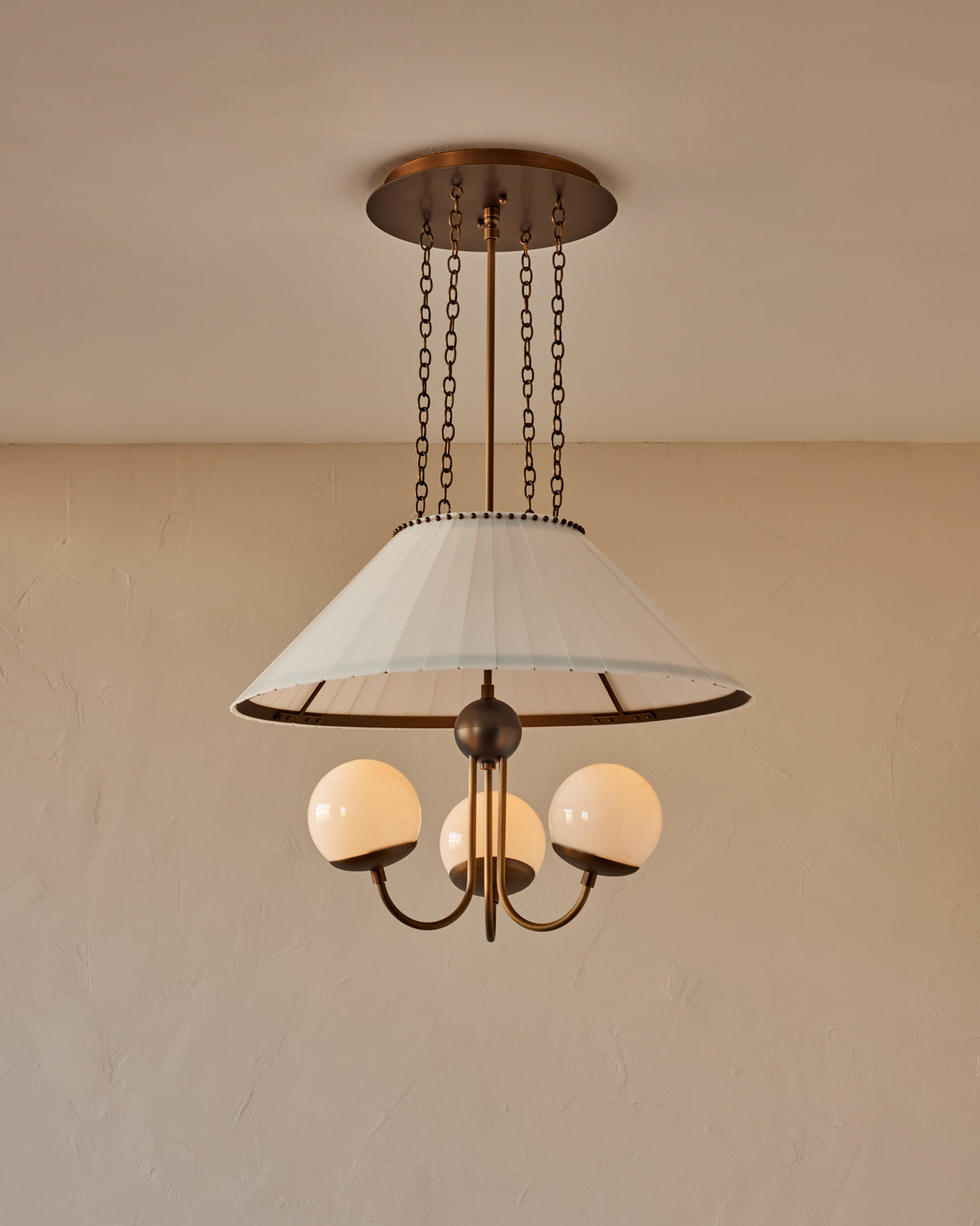 RTO Lighting - ADELE MILK GLASS CHANDELIER
