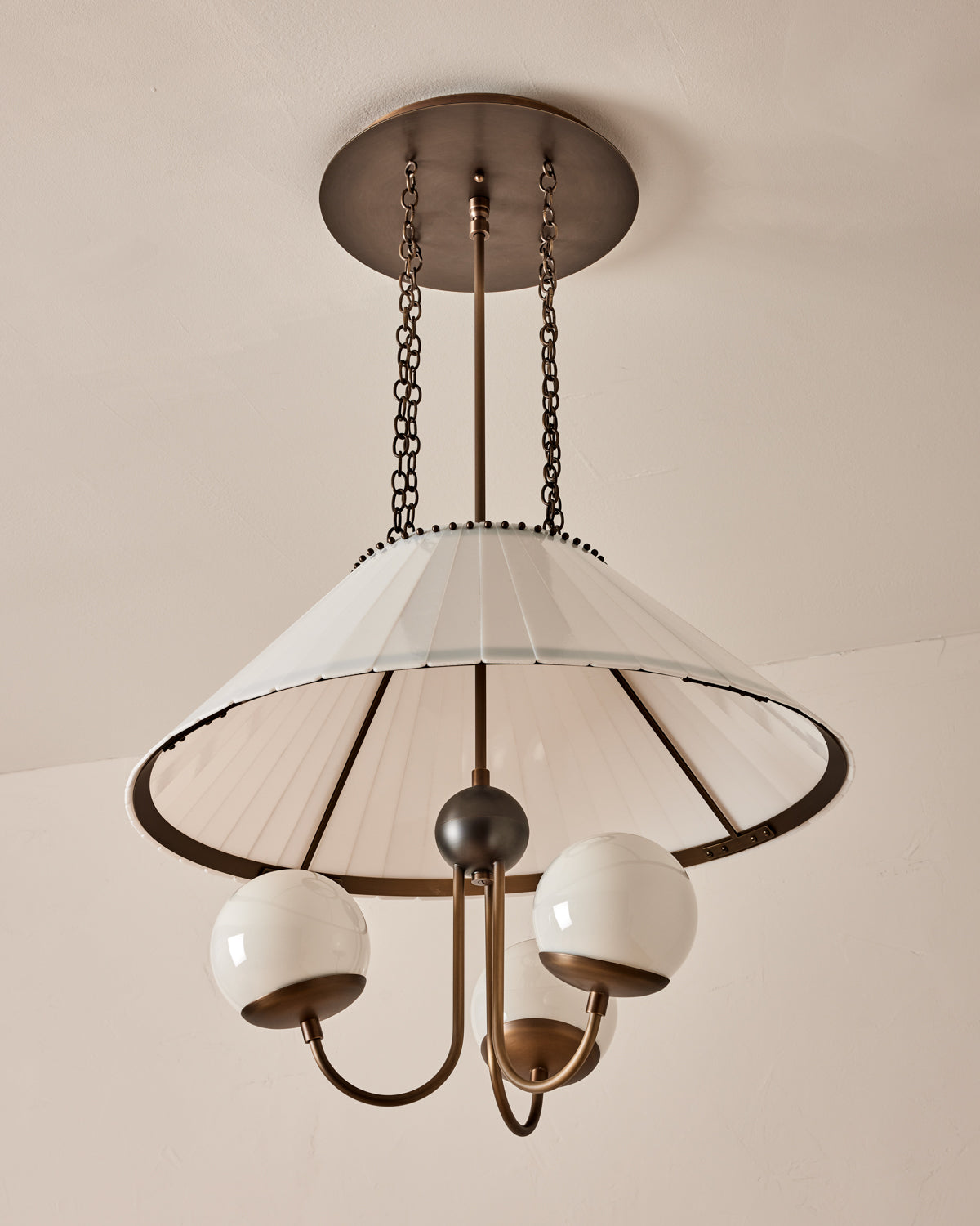 RTO Lighting - ADELE MILK GLASS CHANDELIER