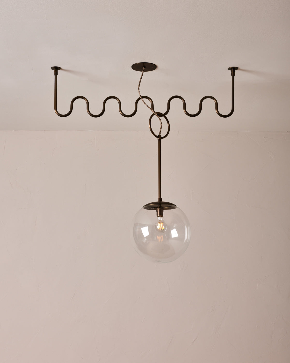 RTO Lighting - CECIL ADJUSTABLE CEILING LIGHT - ANTIQUE BRASS - 36" - AD