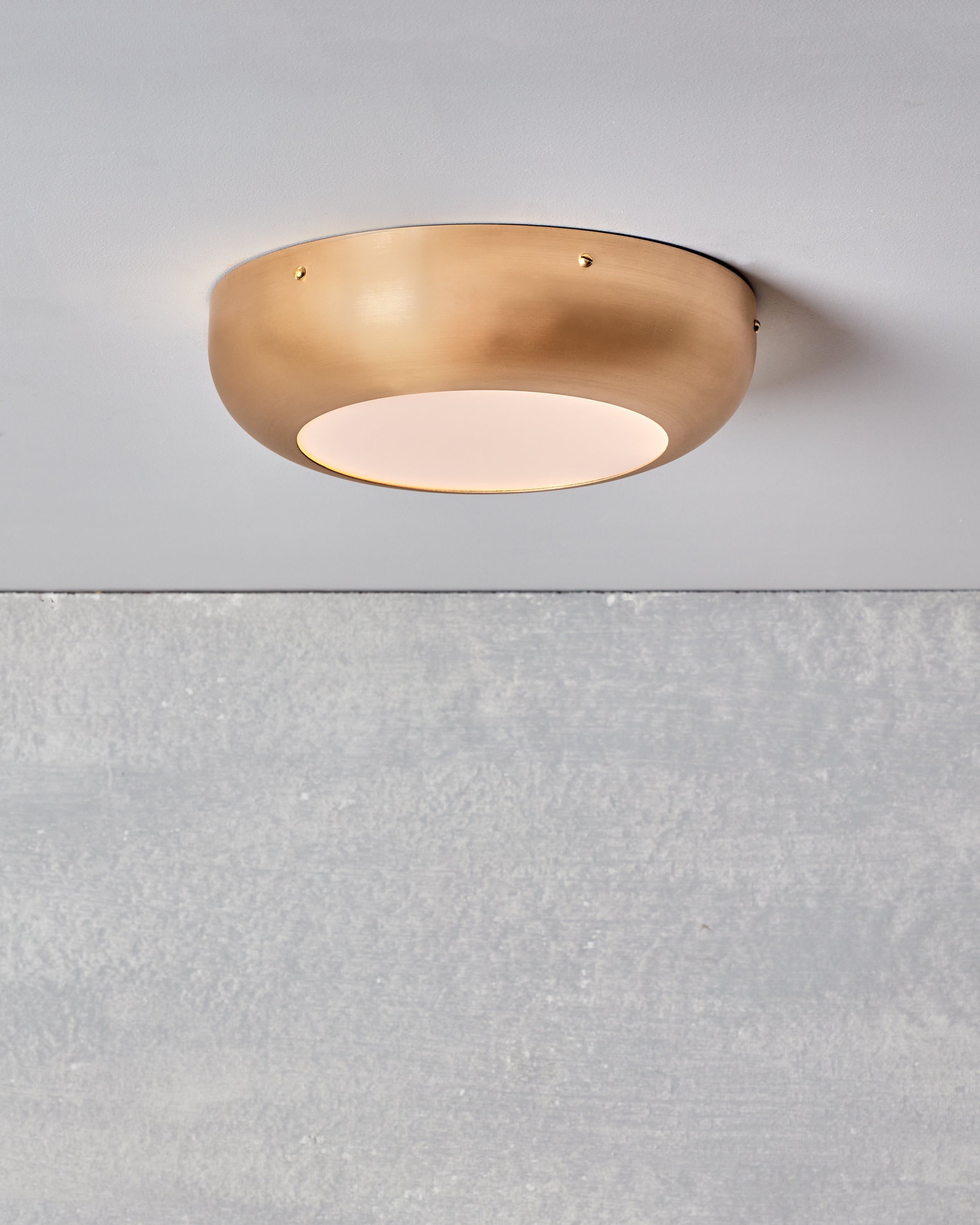 RTO Lighting - LUCILLE MILK GLASS FLUSH MOUNT