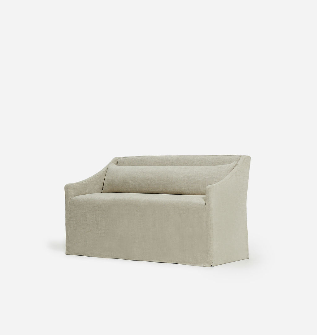 Amber Interiors - Sierra Slipcovered Bench