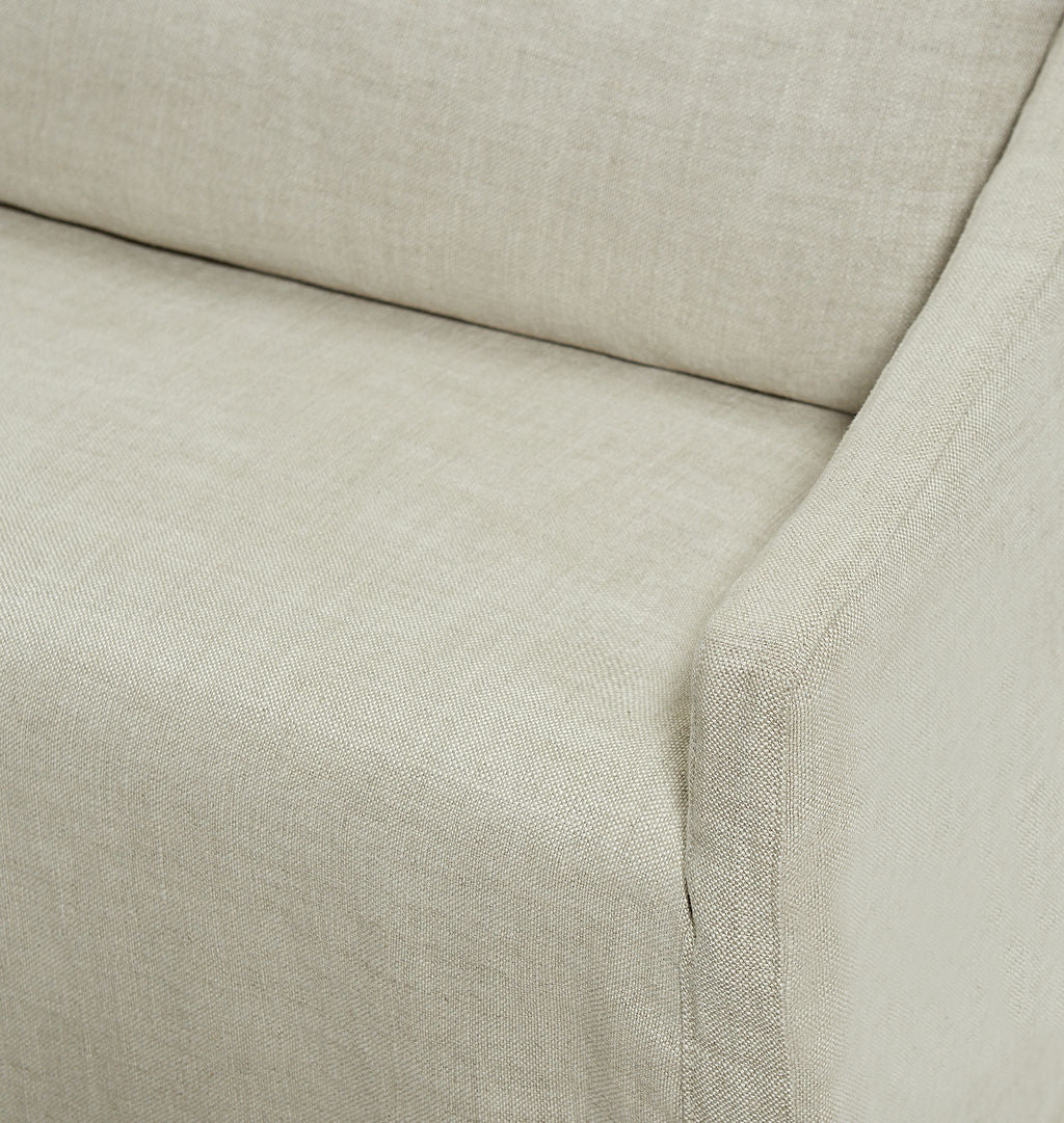 Amber Interiors - Sierra Slipcovered Bench