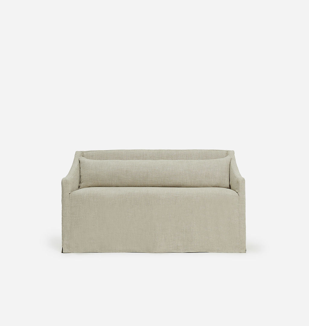 Amber Interiors - Sierra Slipcovered Bench