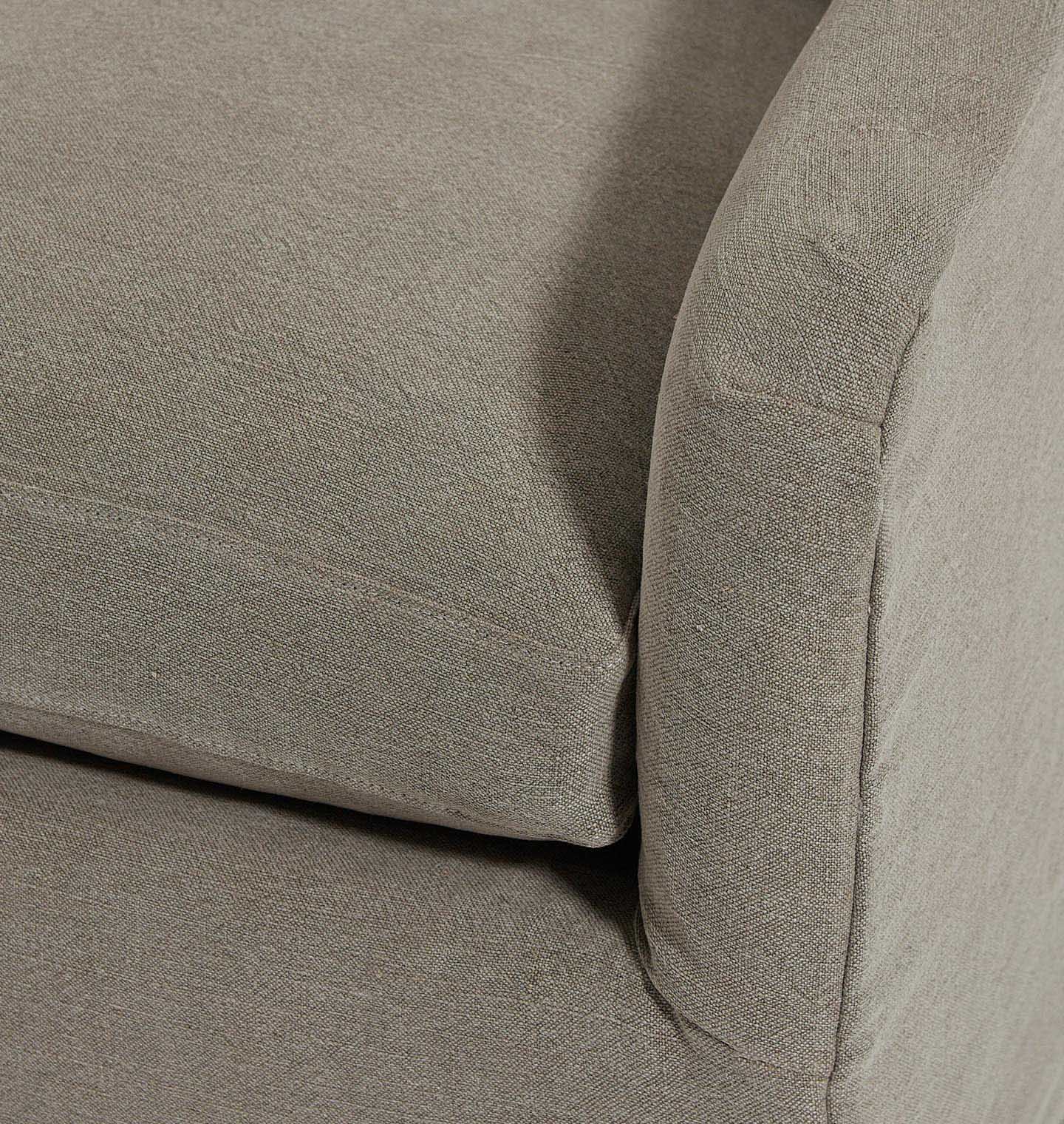 Amber Interiors - Lowie Slipcovered Swivel Chair