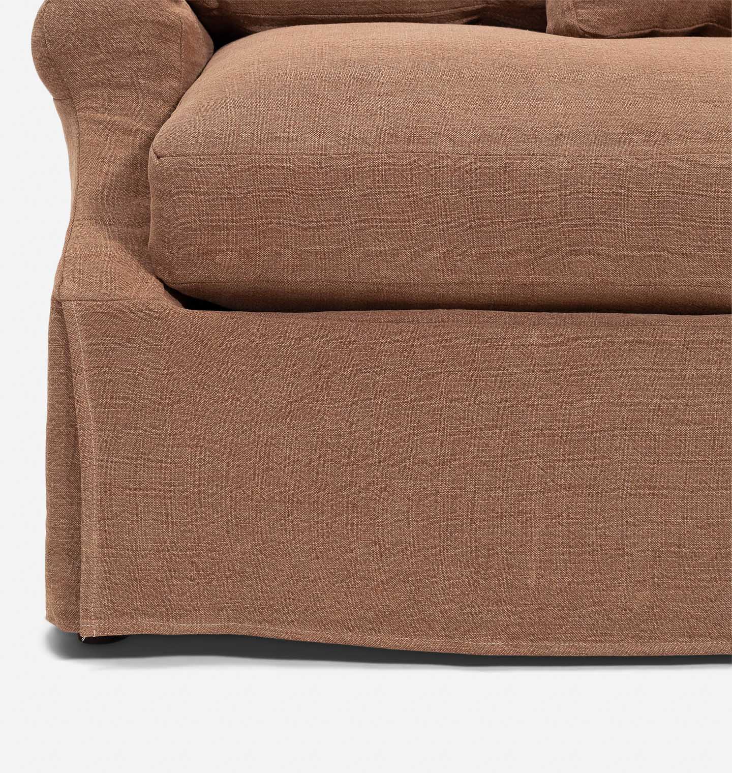 Amber Interiors - Mony Slipcovered Sofa