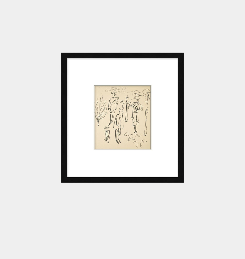 Amber Interiors - Rainy Day at the Park 1 Framed Print