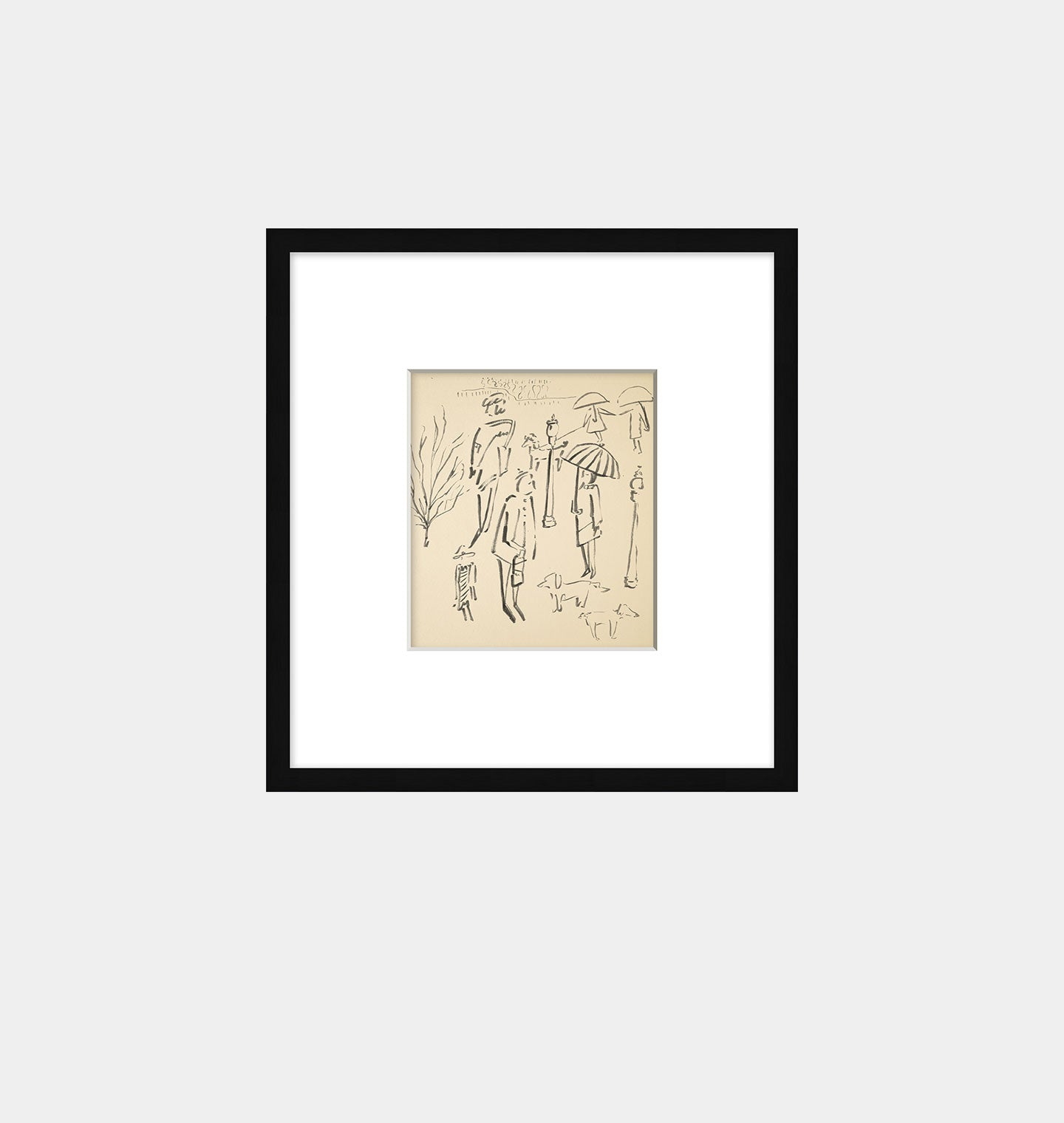 Amber Interiors - Rainy Day at the Park 1 Framed Print
