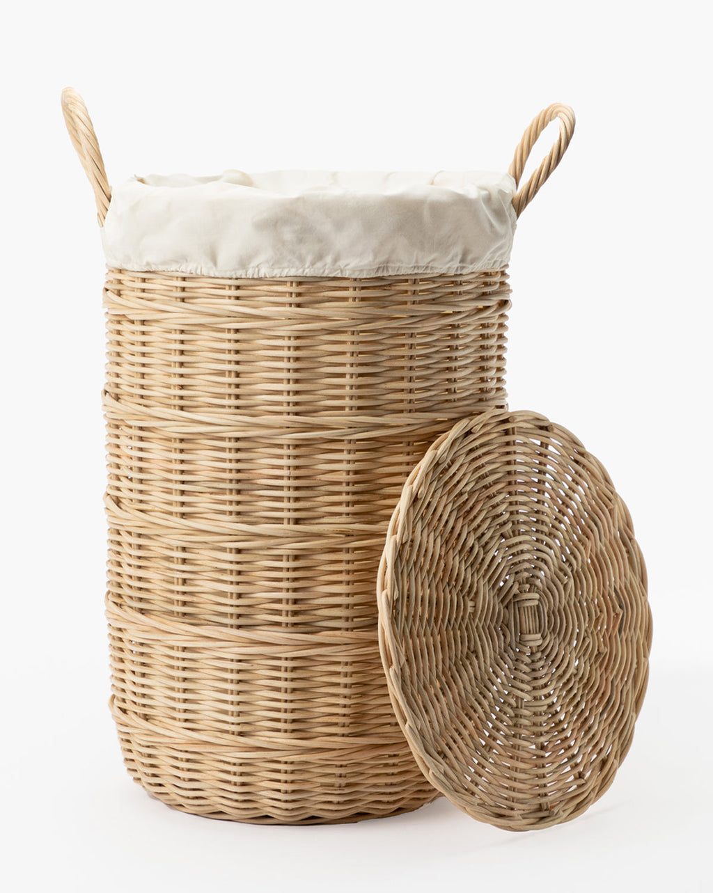 McGee & Co - Rattan Lidded Laundry Bin