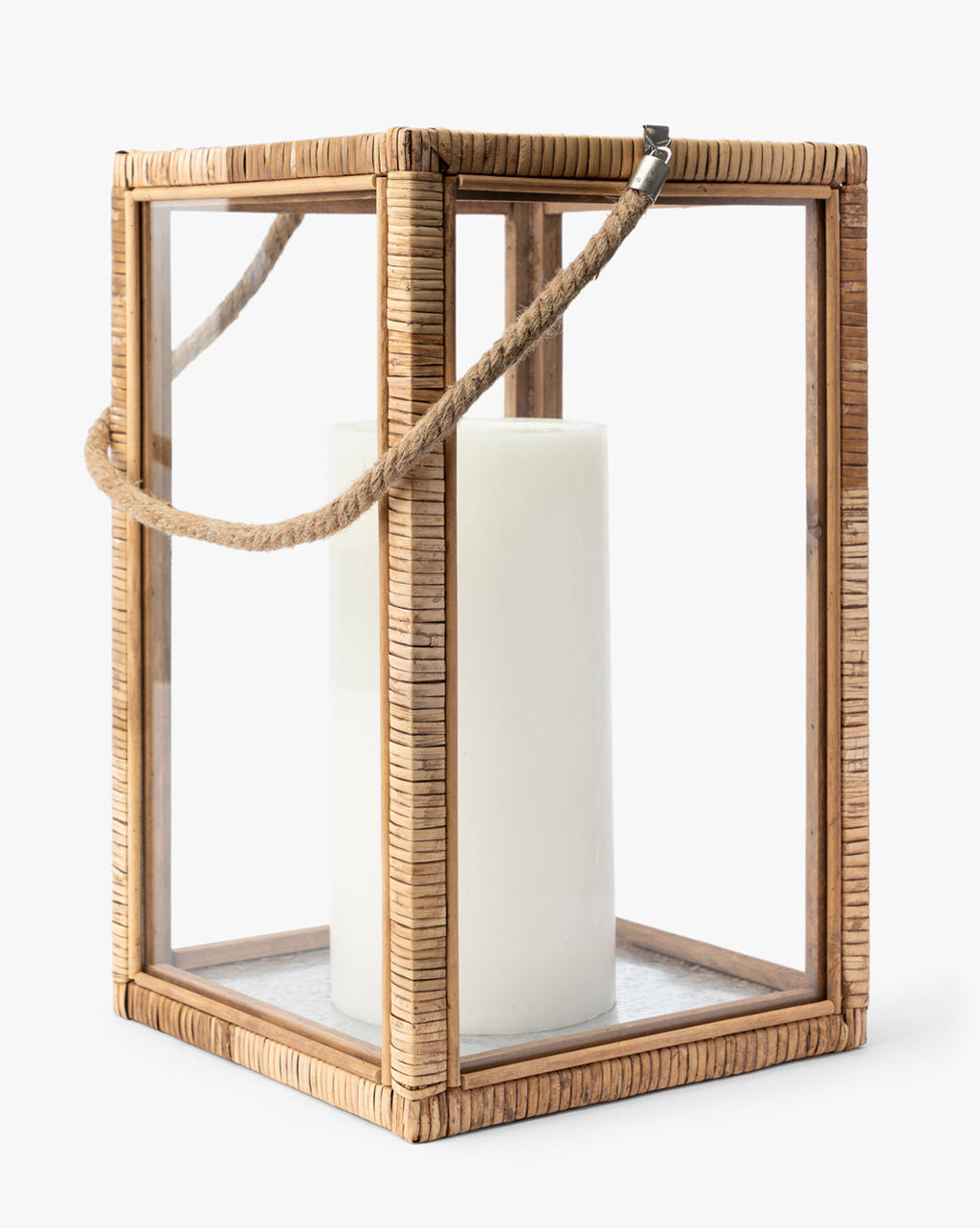 McGee & Co - Rattan & Glass Lantern