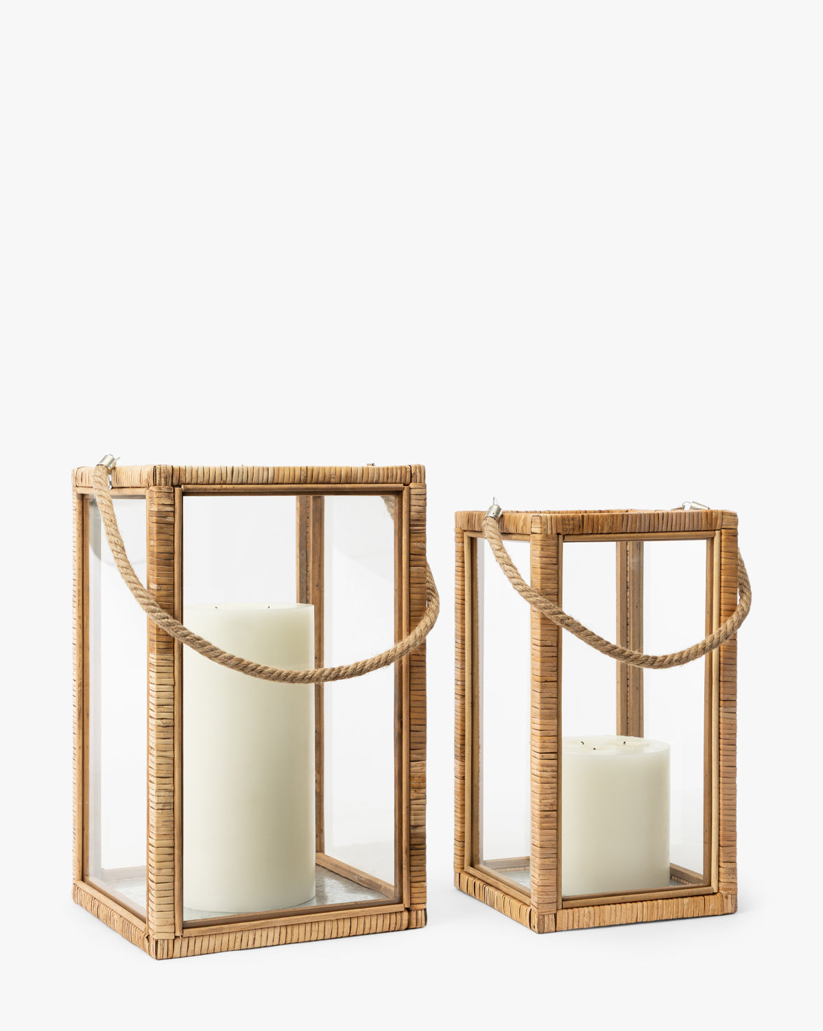 McGee & Co - Rattan & Glass Lantern