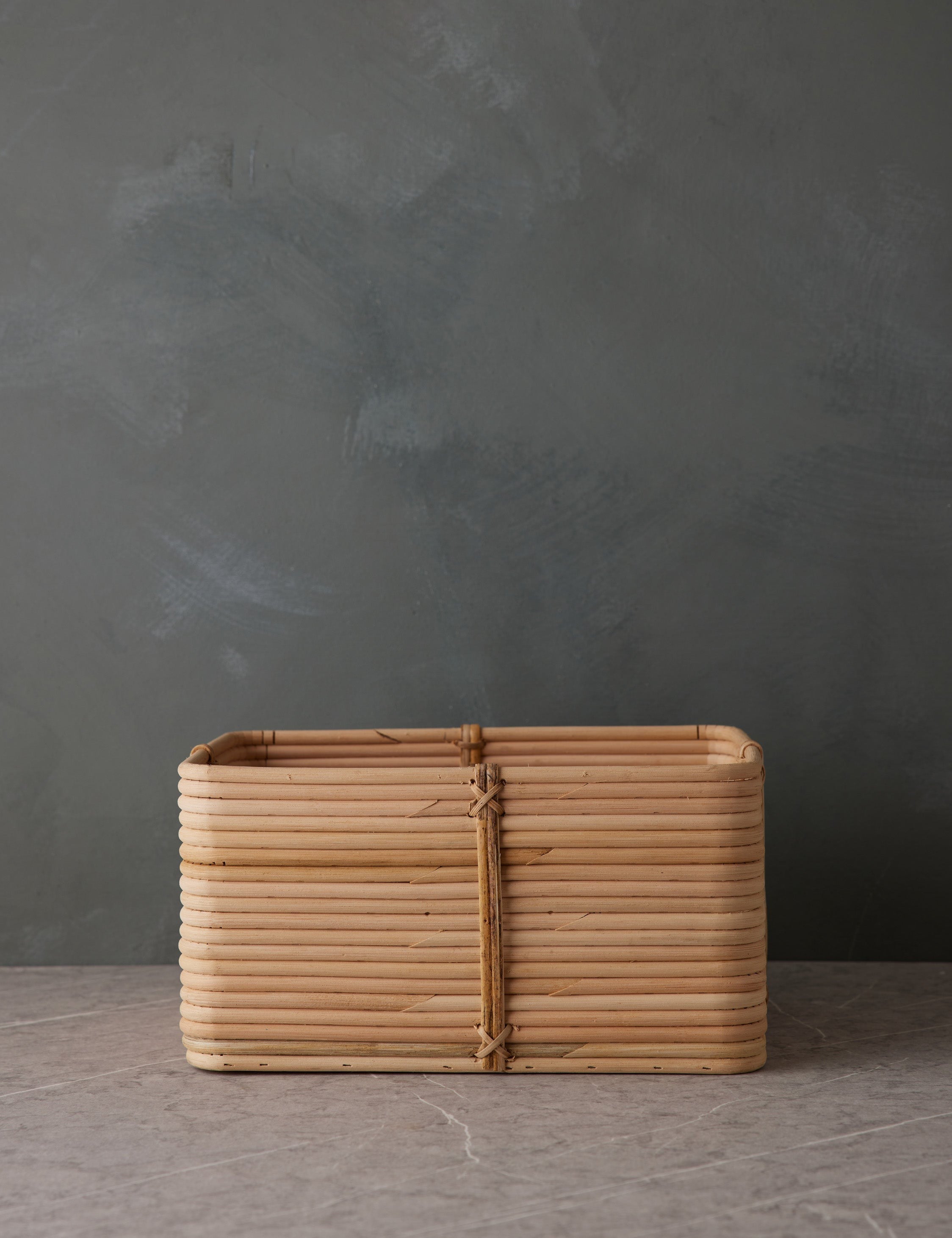 Lulu and Georgia - Reeded Rattan Basket by NEAT Method