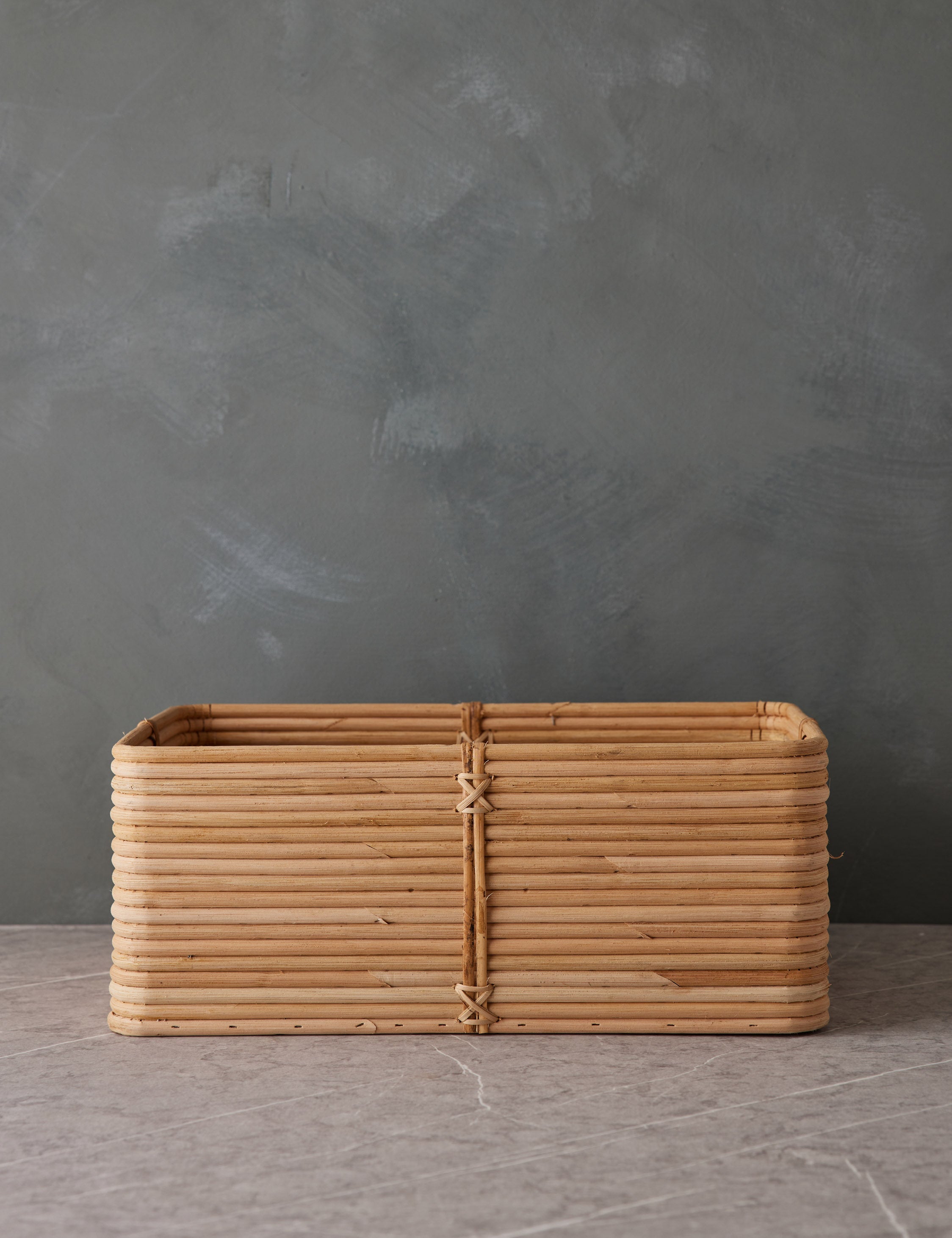 Lulu and Georgia - Reeded Rattan Basket by NEAT Method