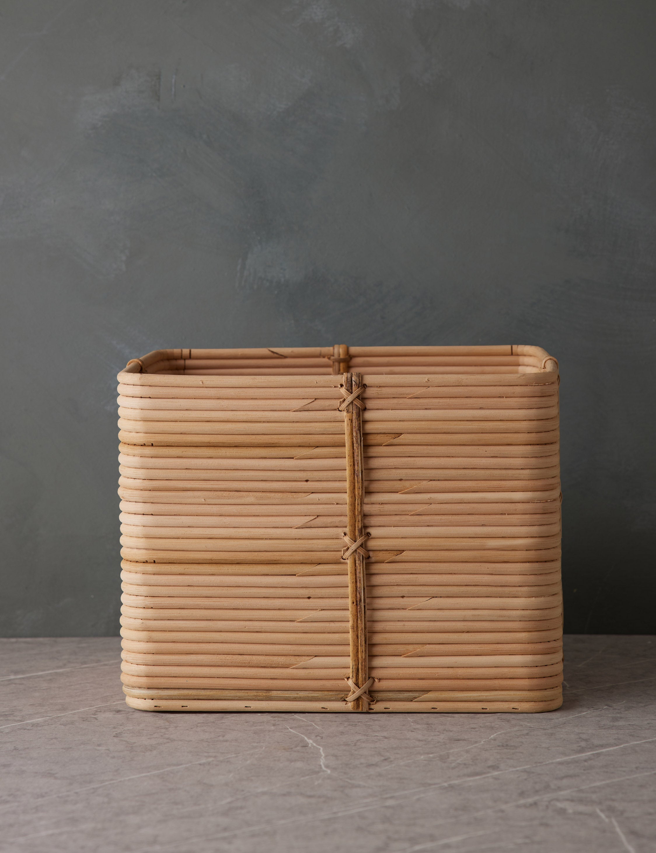 Lulu and Georgia - Reeded Rattan Basket by NEAT Method