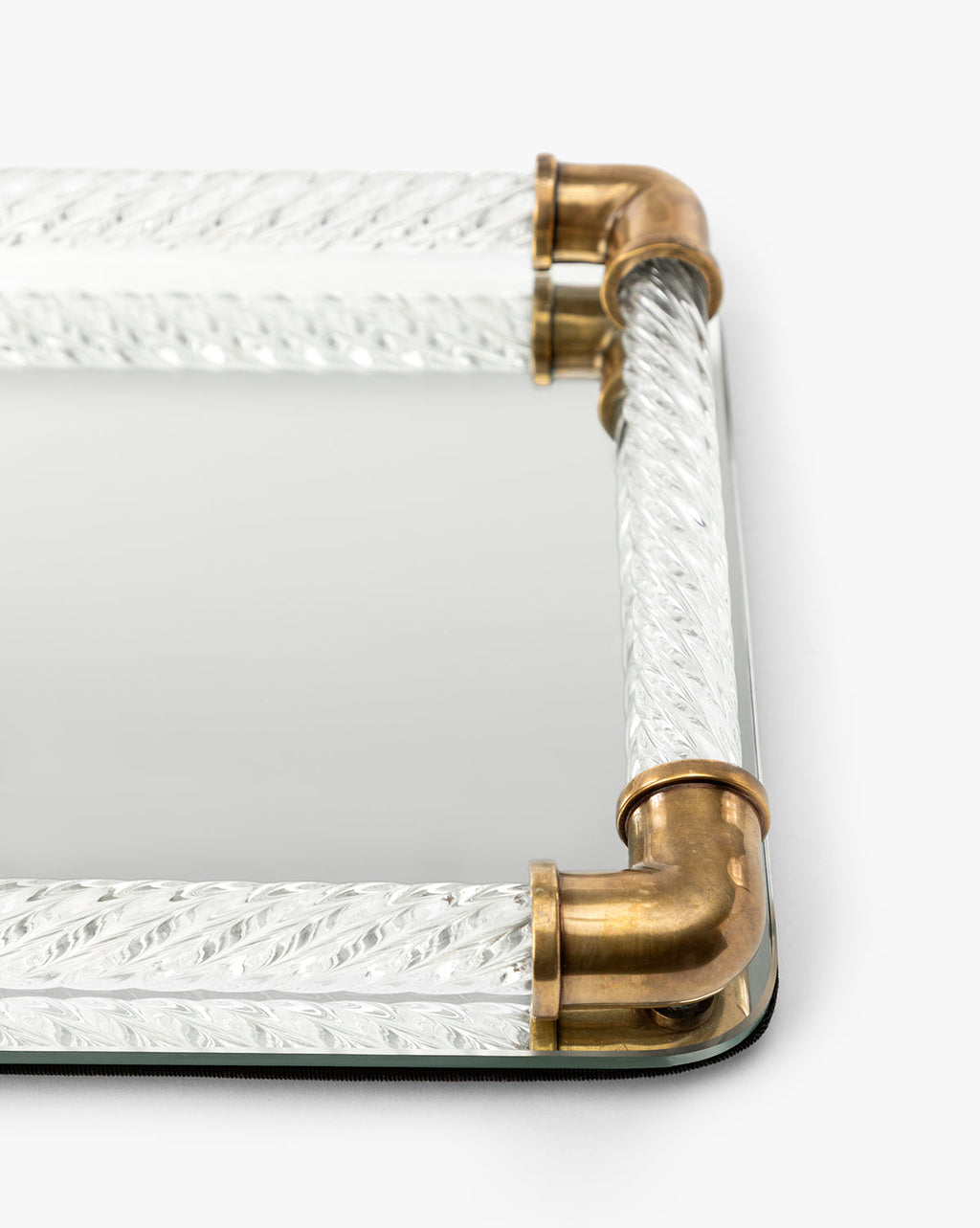 McGee & Co - Rhodes Brass & Glass Tray