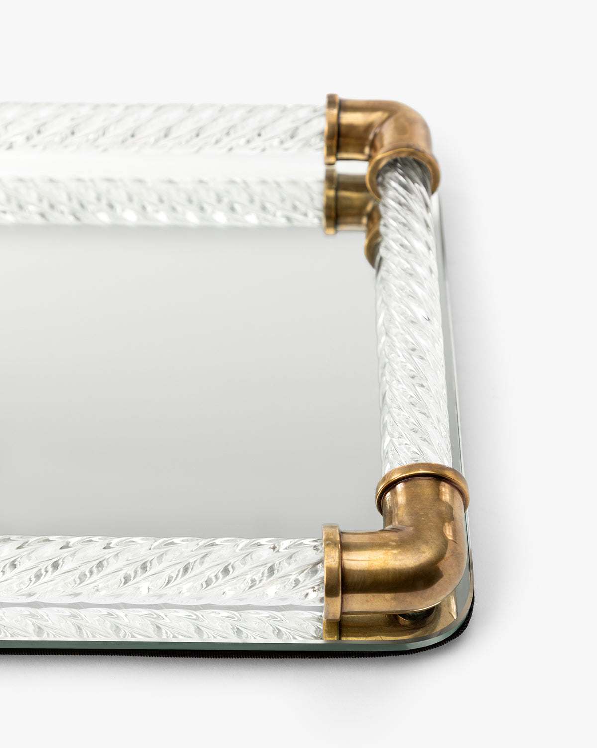 McGee & Co - Rhodes Brass & Glass Tray