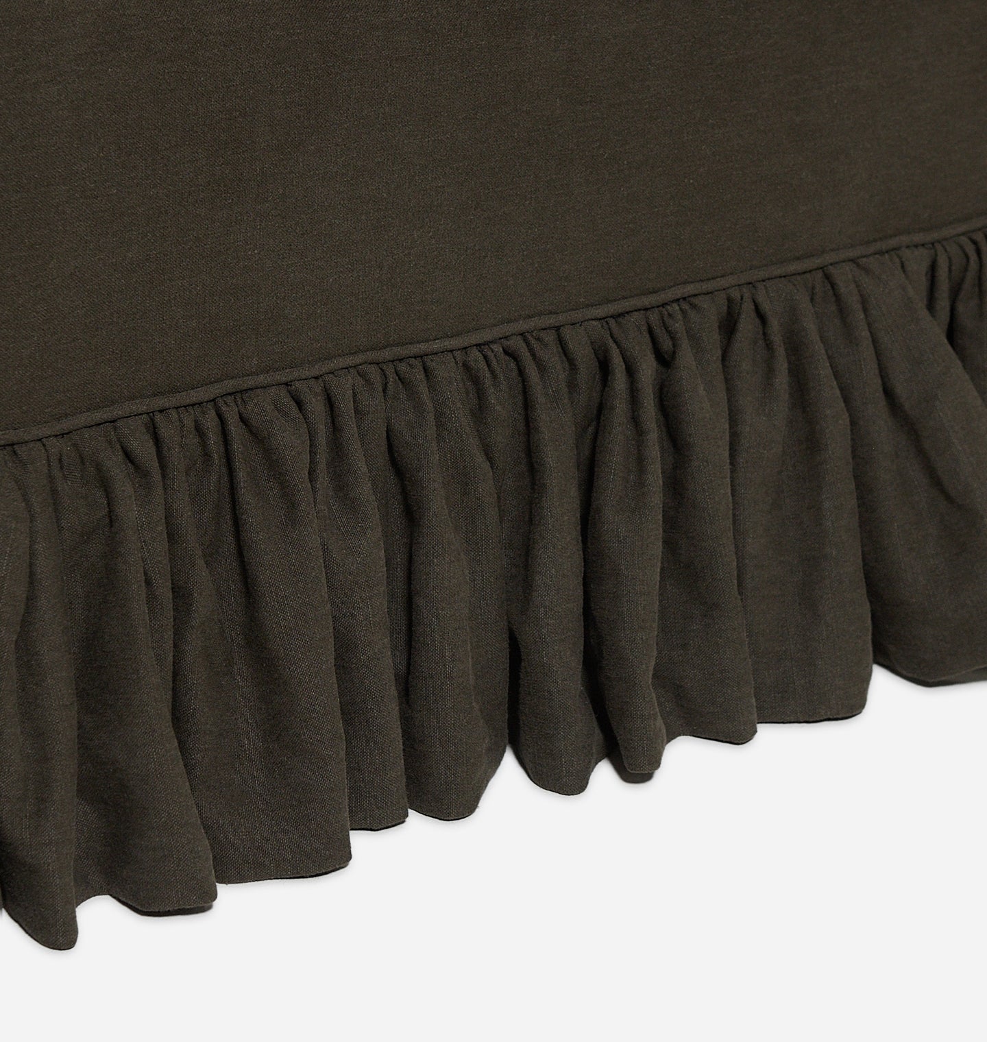 Amber Interiors - Rhodes Skirted Slipcovered Sofa