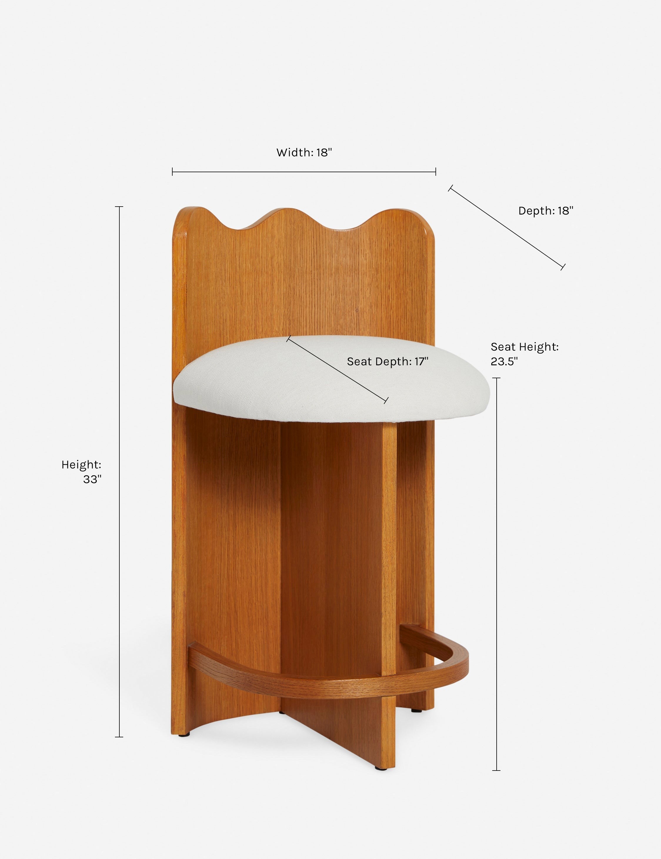 Lulu and Georgia - Ripple Counter Stool by Sarah Sherman Samuel