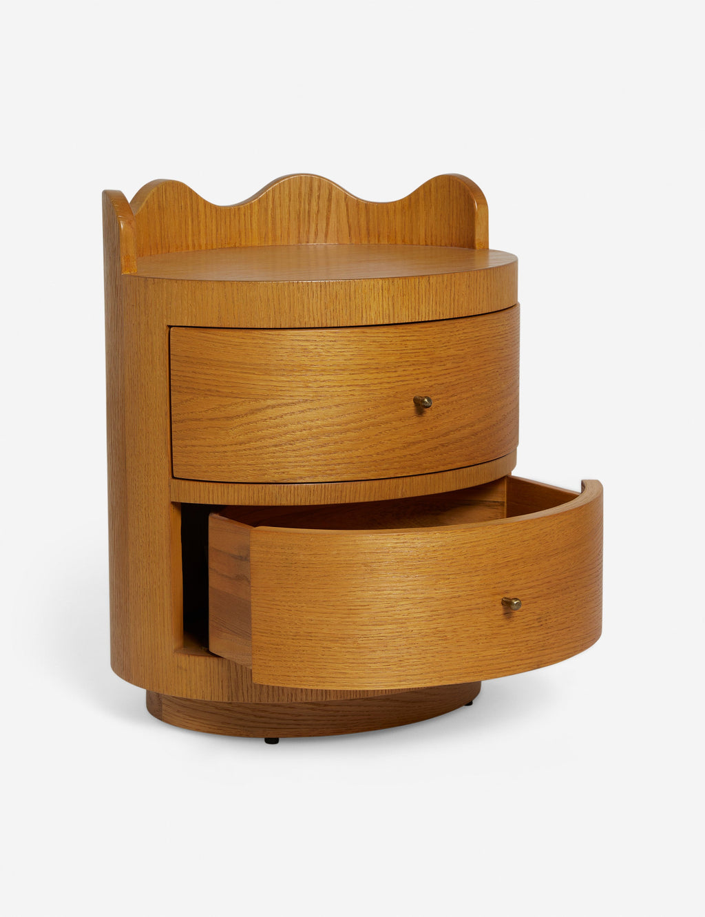 Lulu and Georgia - Open Box: Ripple Nightstand, Honey Oak by Sarah Sherman Samuel