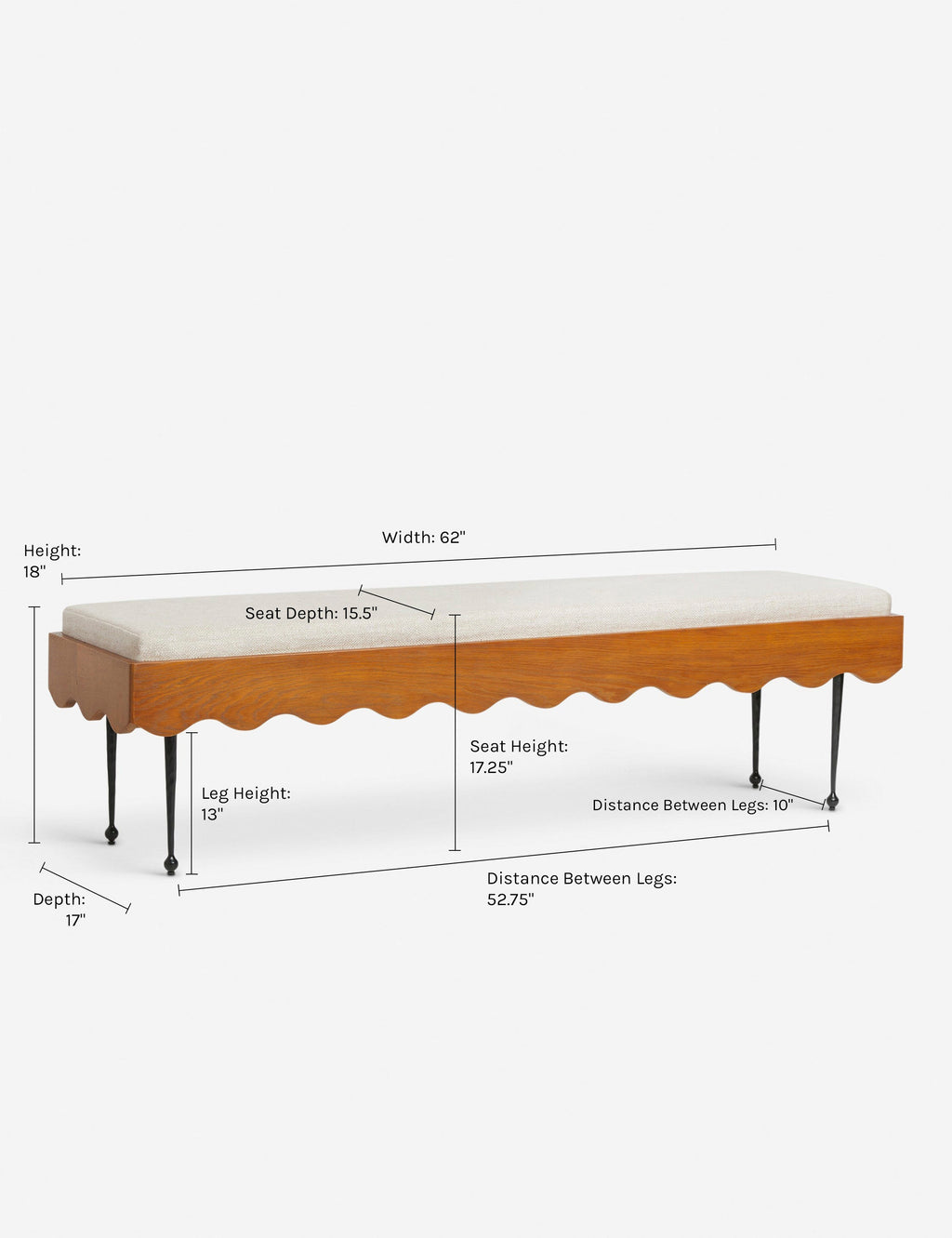 Lulu and Georgia - Rise Bench by Sarah Sherman Samuel
