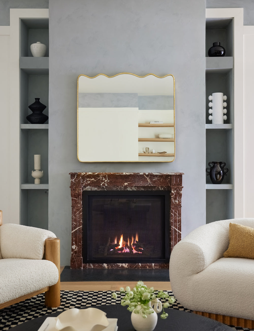 Lulu and Georgia - Rook Mantel Mirror by Sarah Sherman Samuel