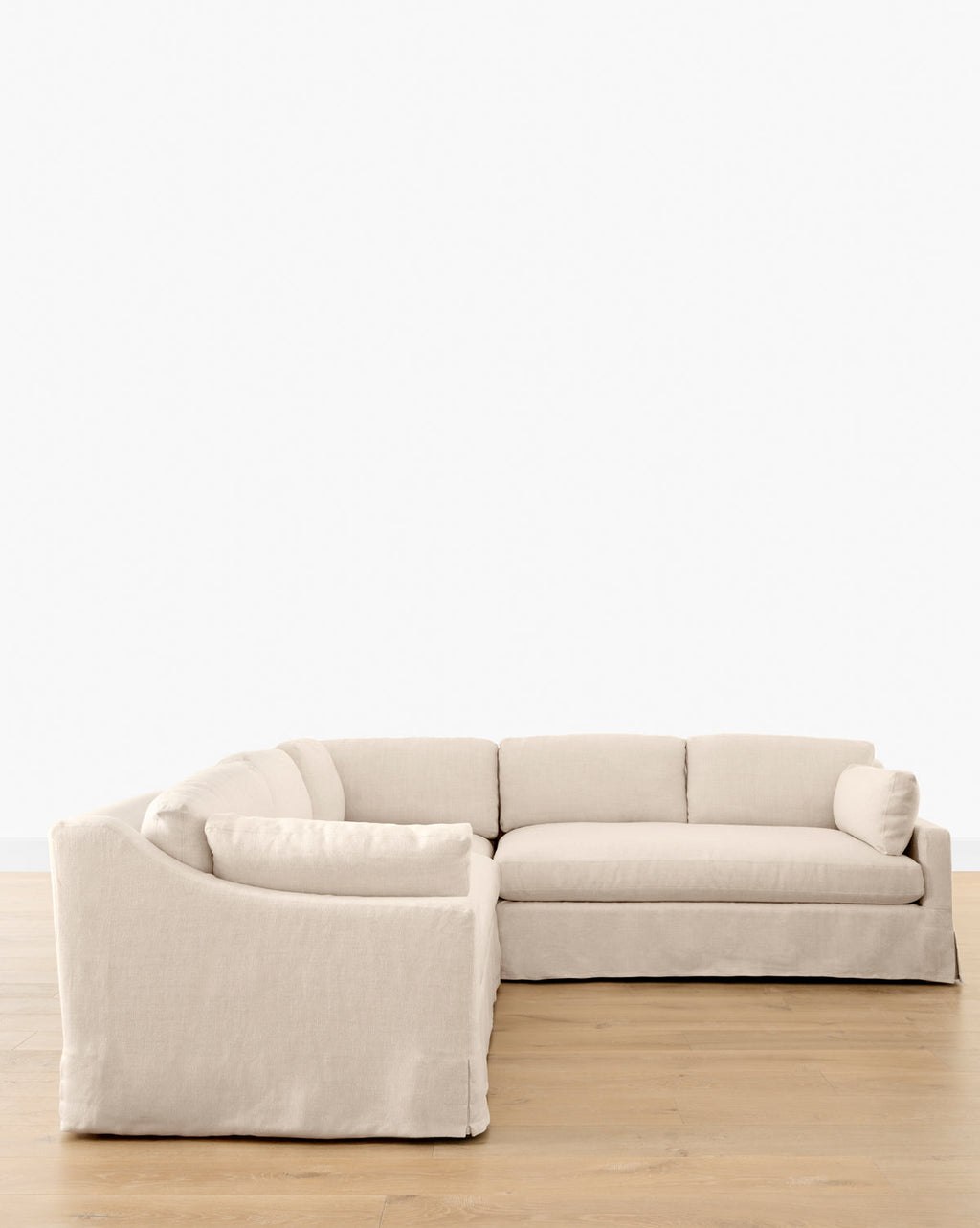 McGee & Co - Rowan Slipcovered 3 - Piece L Shaped Sectional