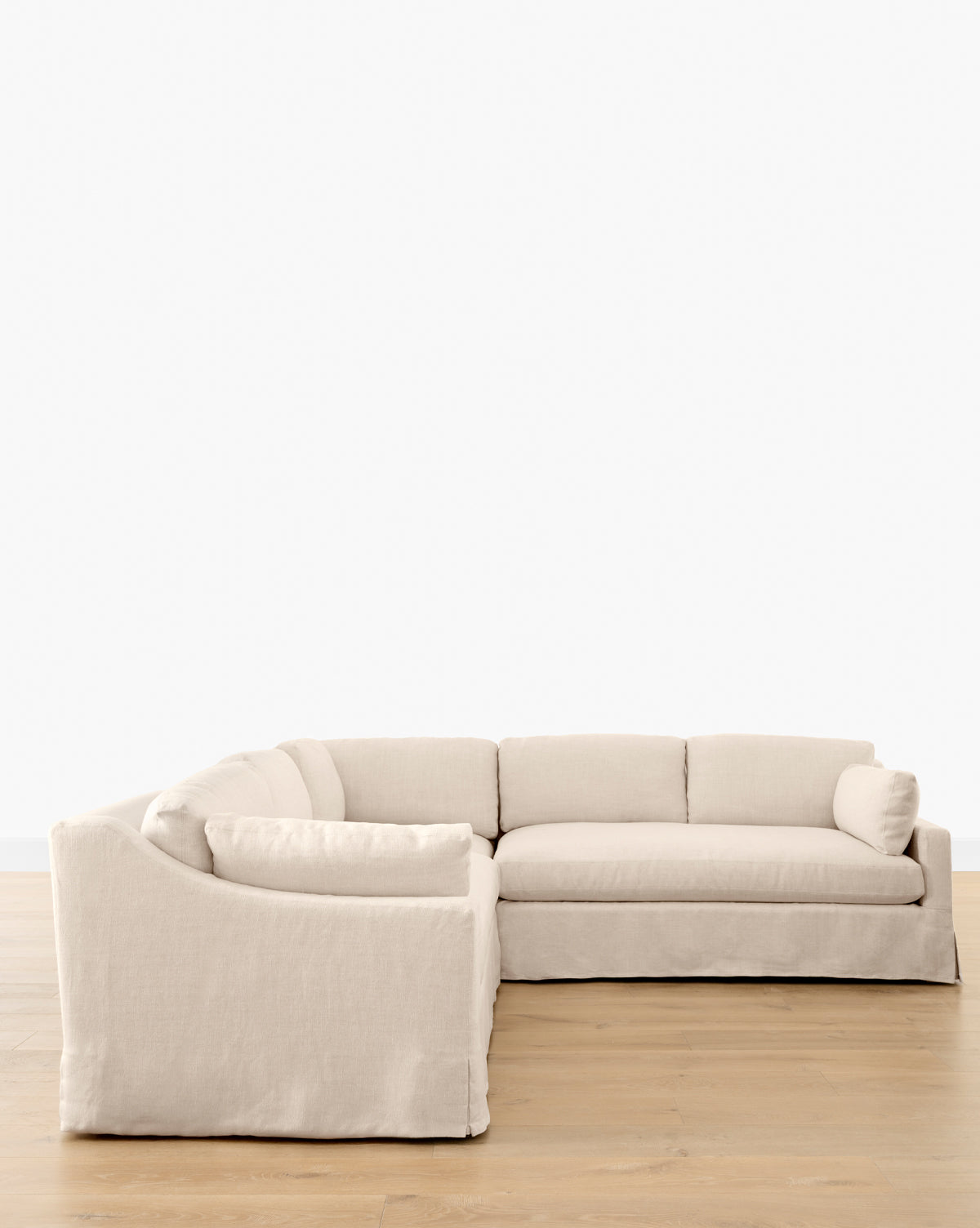 McGee & Co - Rowan Slipcovered 3 - Piece L Shaped Sectional