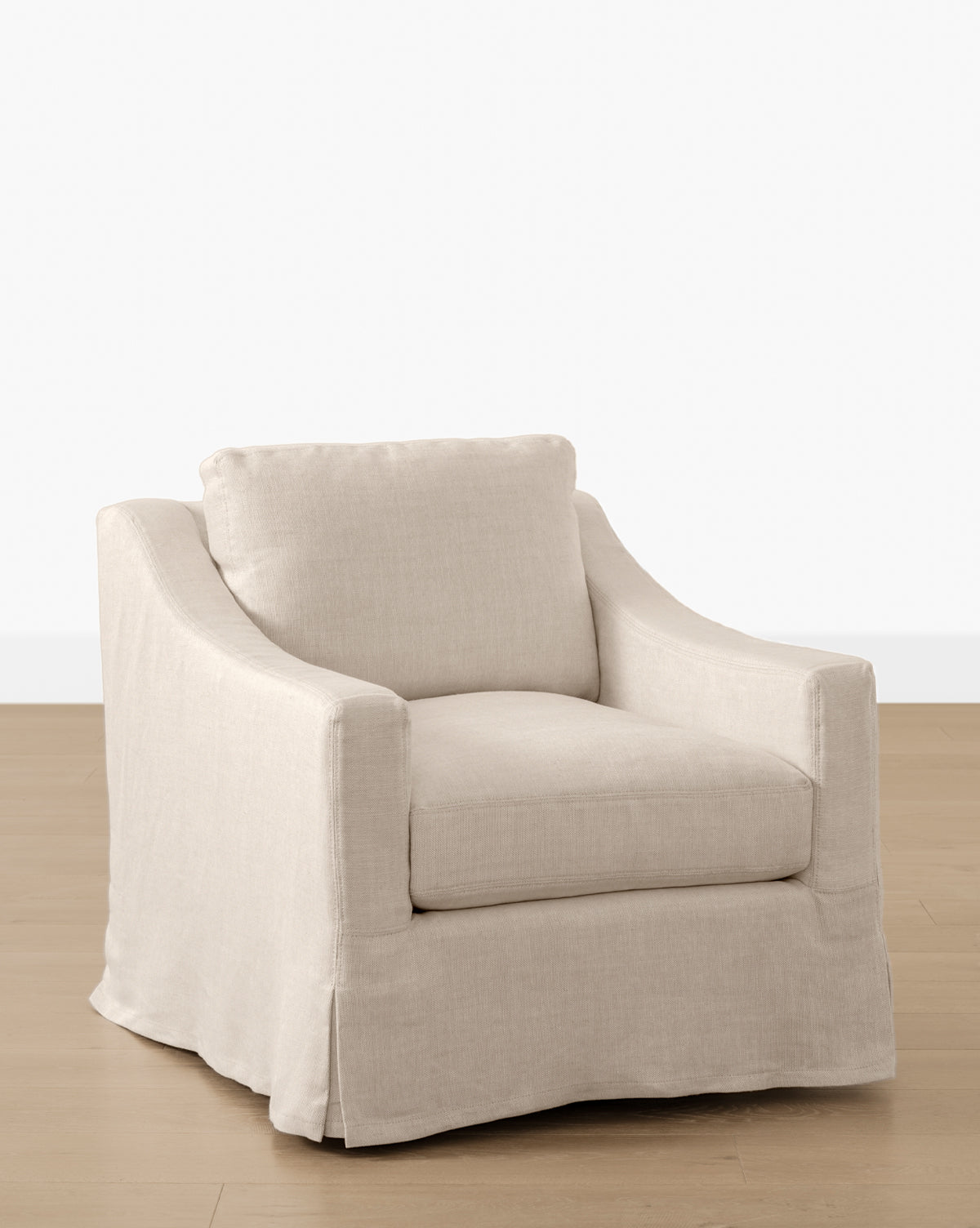 McGee & Co - Rowan Slipcovered Swivel Armchair