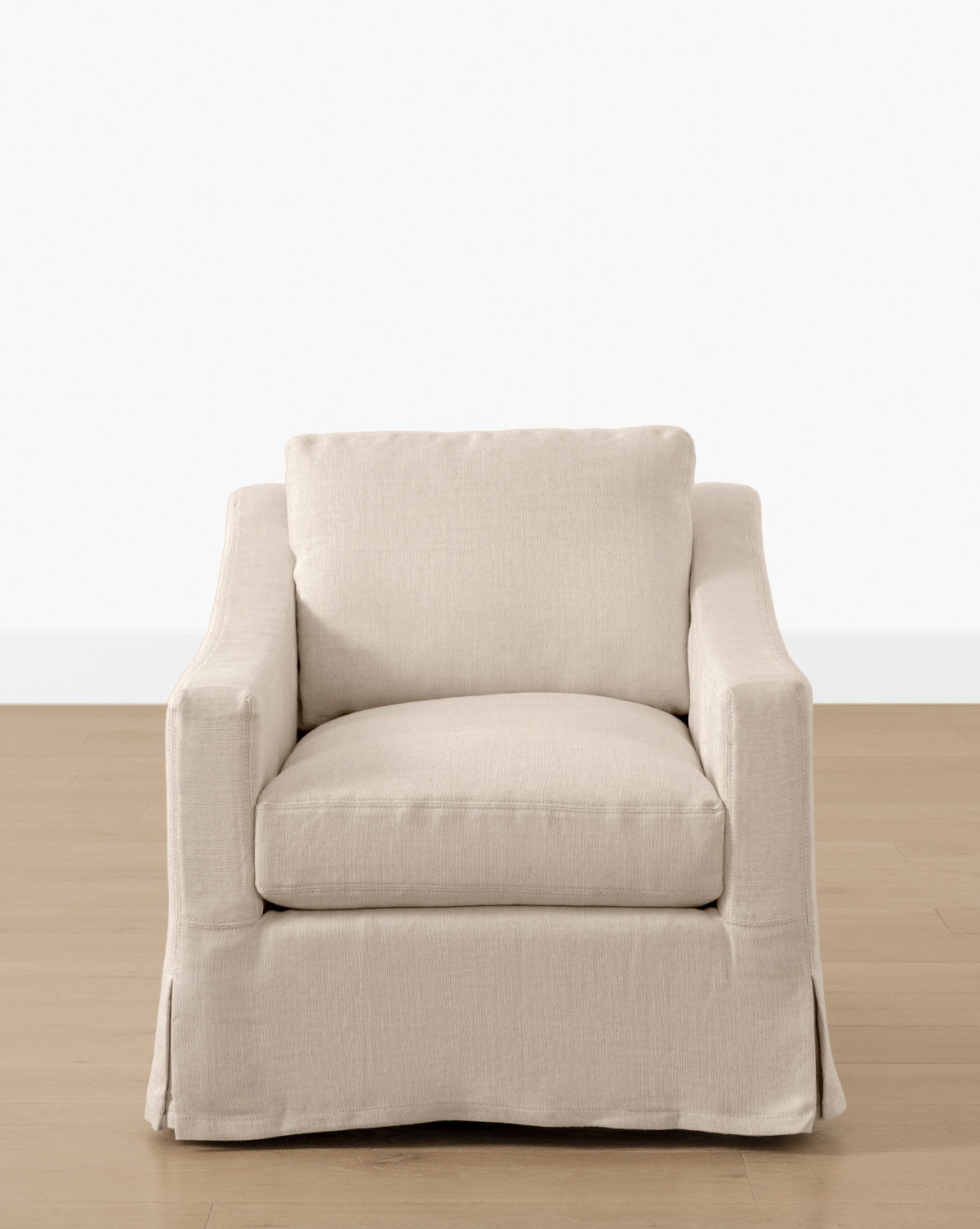 McGee & Co - Rowan Slipcovered Swivel Armchair