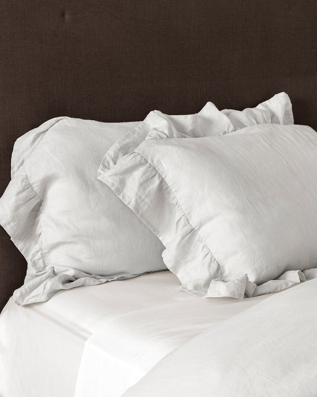 McGee & Co - Ruffle Linen Shams (Set of 2)