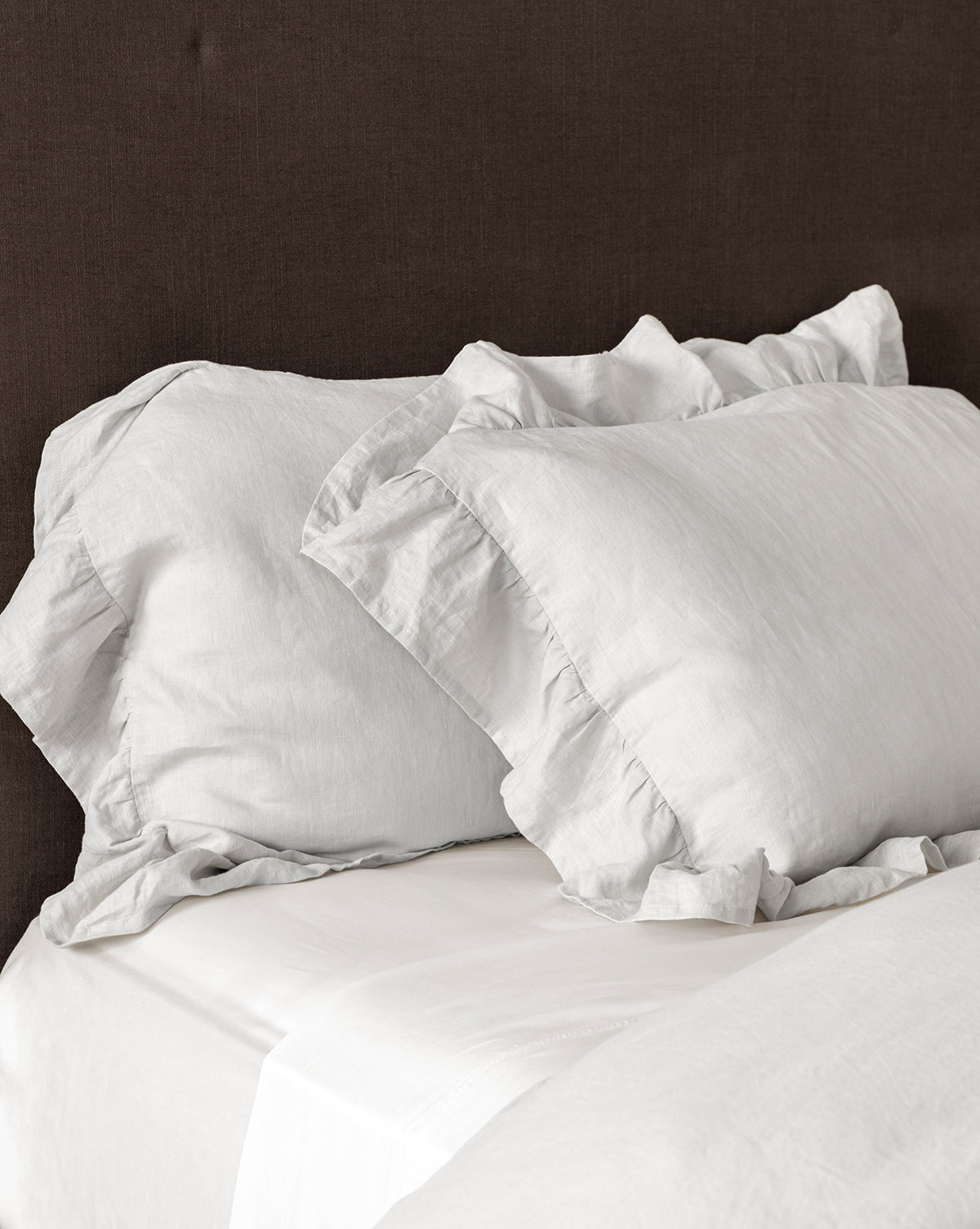 McGee & Co - Ruffle Linen Shams (Set of 2)